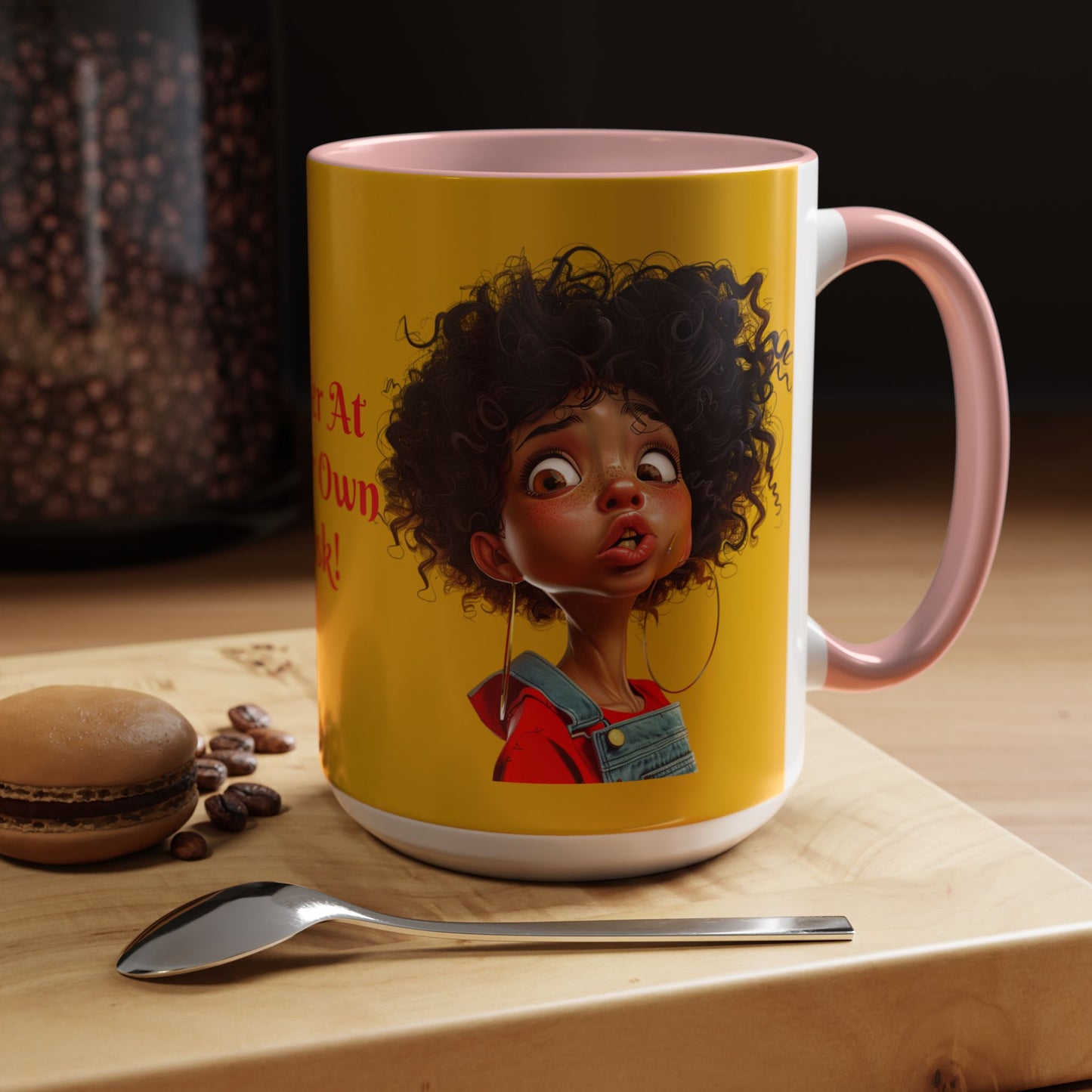 Enter At Your Own Risk Accent Coffee Mug (11, 15oz) #EYOR2