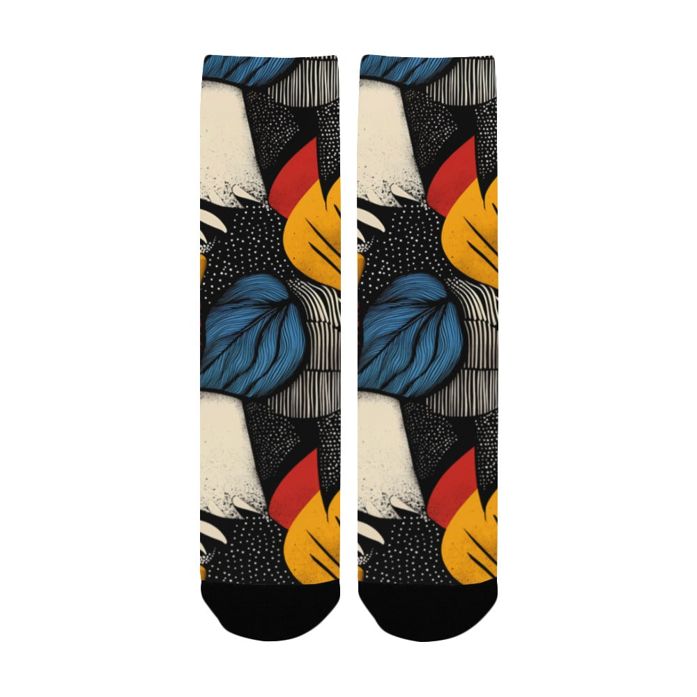 Floral Pattern Men's Socks Women's Custom Socks