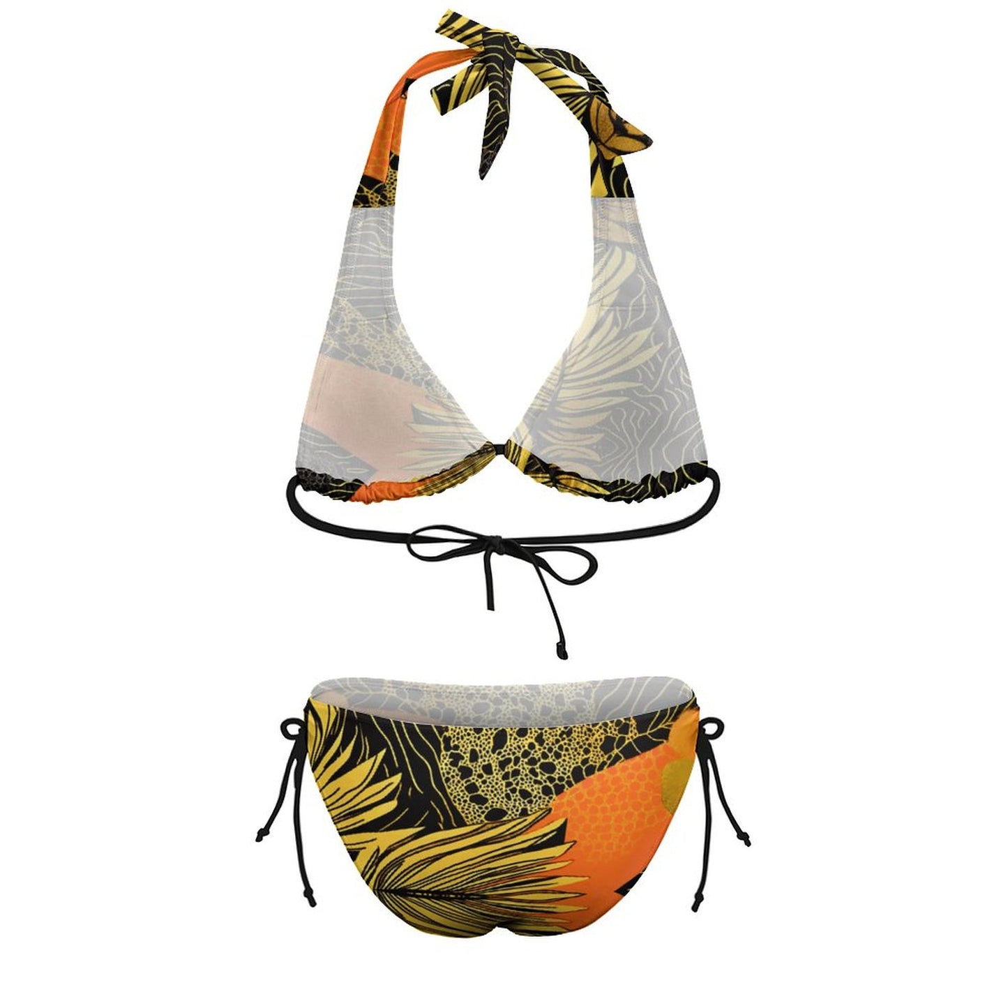 Two Piece Halter Swimsuit BK2131 (All-Over Printing)