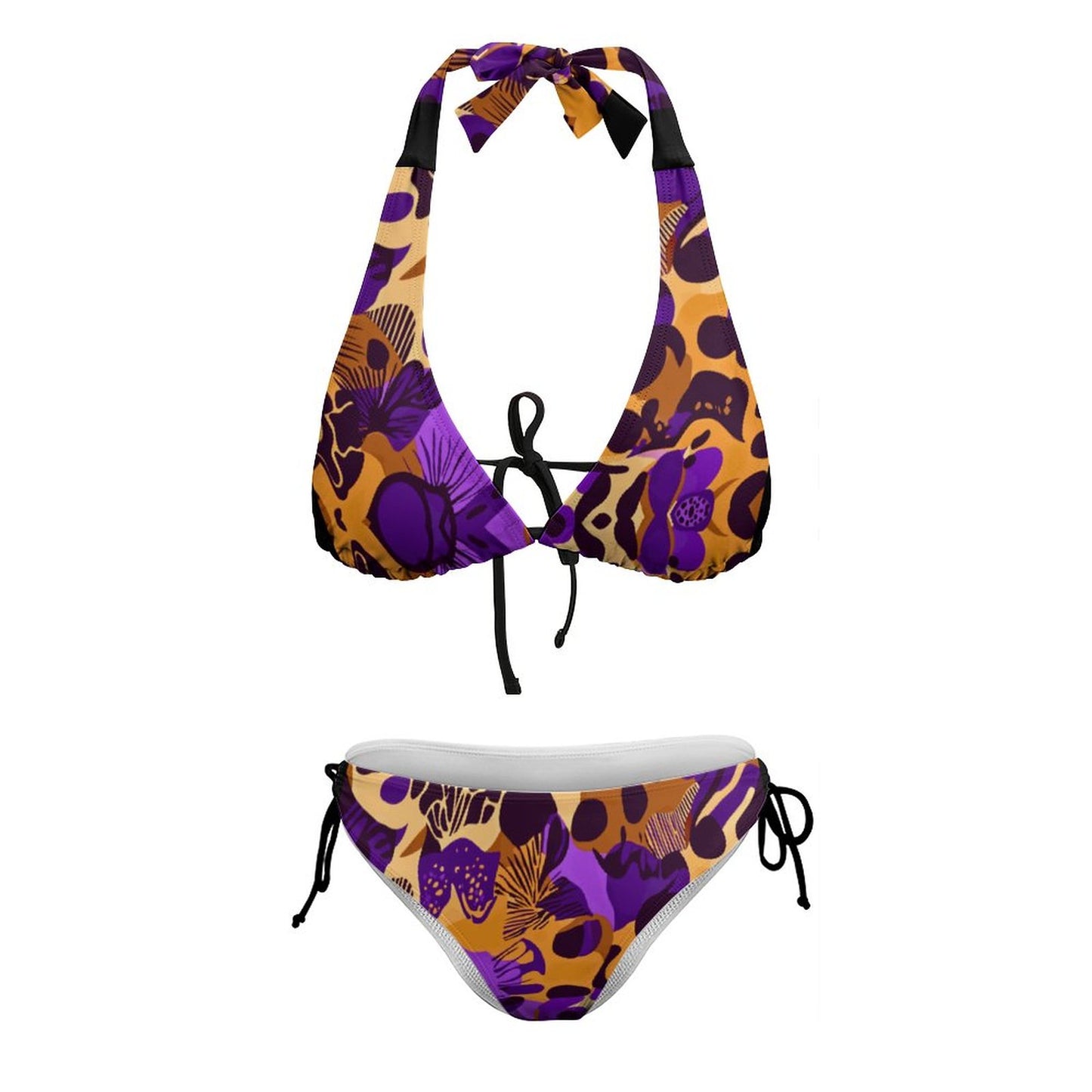 Two Piece Halter Swimsuit BK2131 (All-Over Printing)