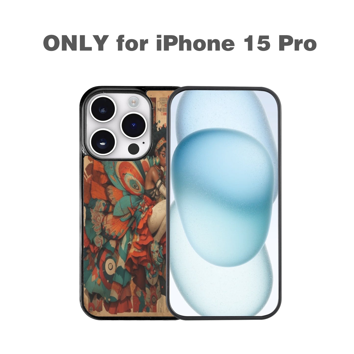 AfroCentric Butterfly Winged Ballerinas Phone Case for iPhone 15 Pro Phone Case for iPhone 15 Pro