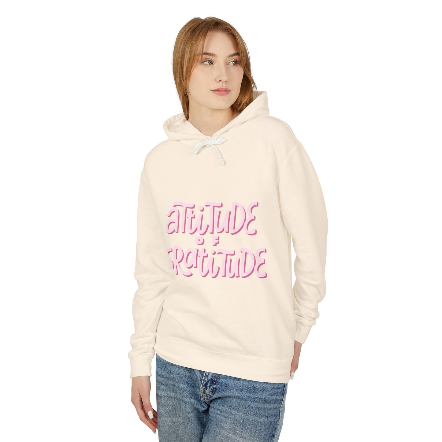 Affirmations Unisex Lightweight Hooded Sweatshirt #AU5