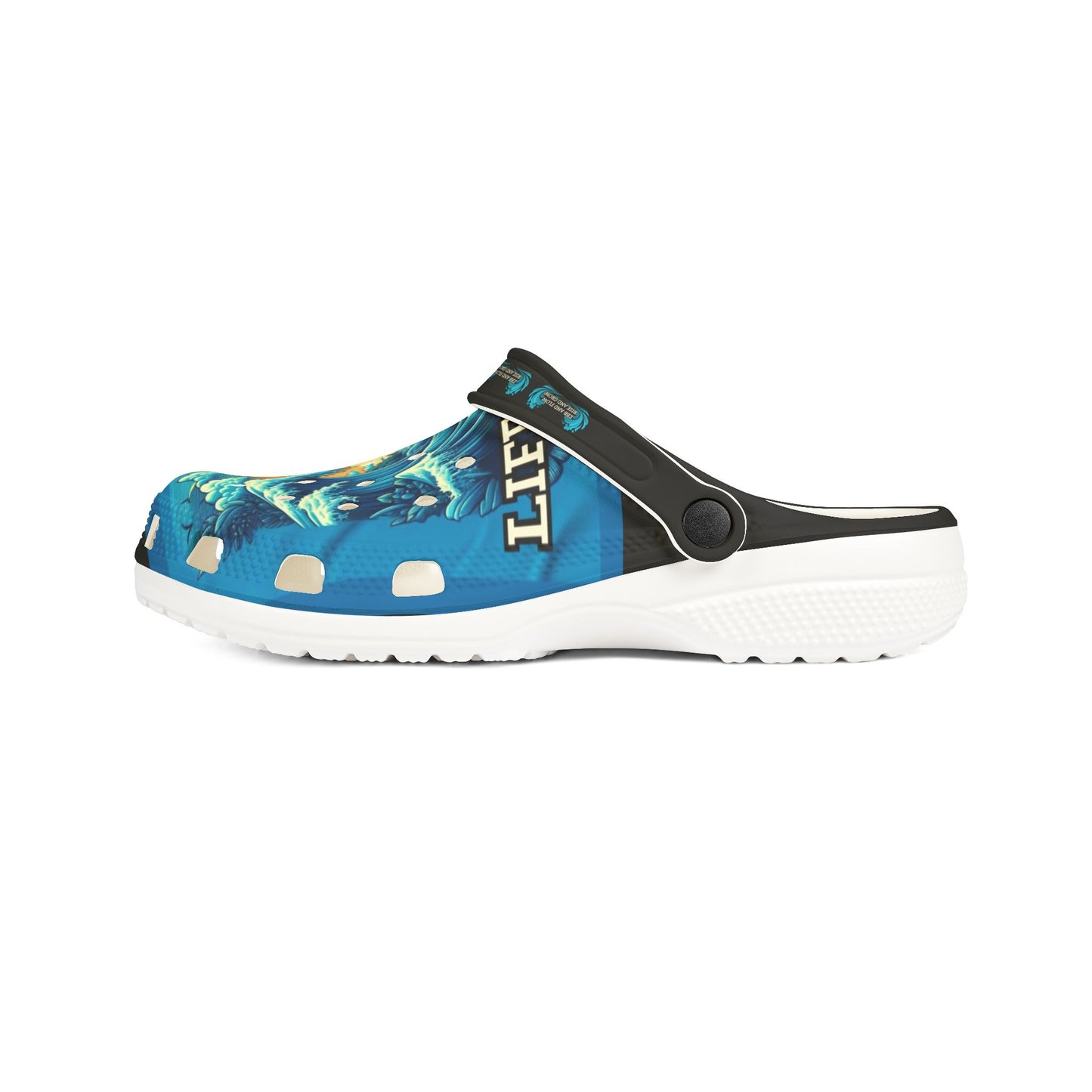 Life is Wavy EVA Foam Rubber Shoes (AOP) #LW3U