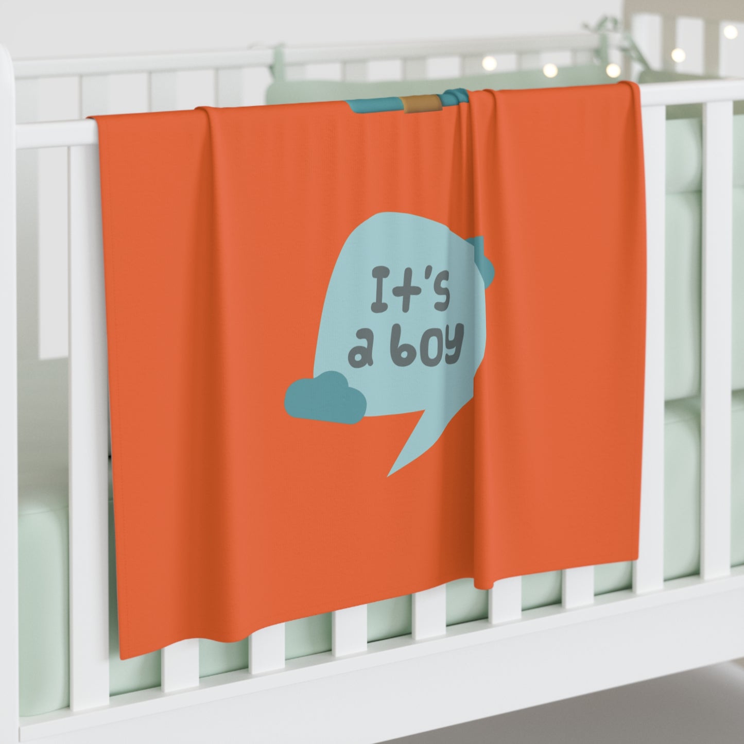 It's A Boy Baby Swaddle Blanket #IAB3