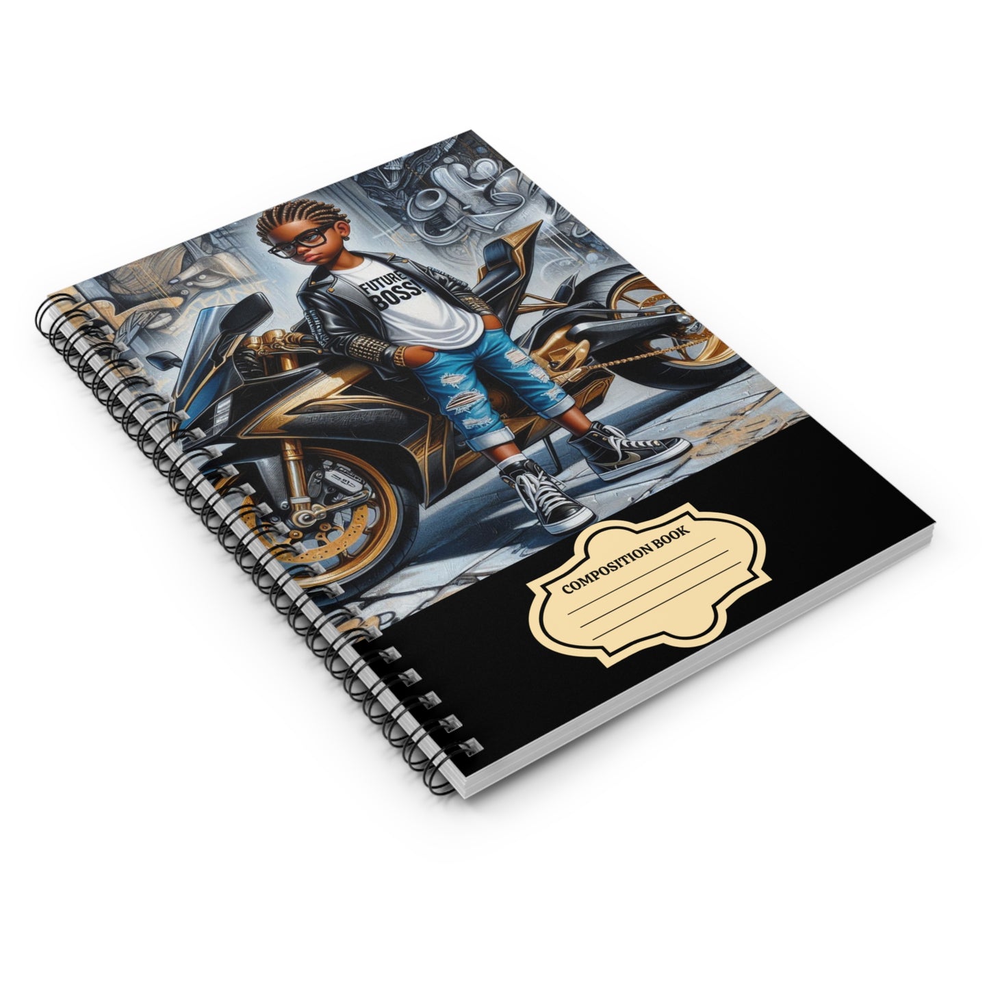 Back to School Future Boss Affirmations Spiral Notebook - Ruled Line #27U