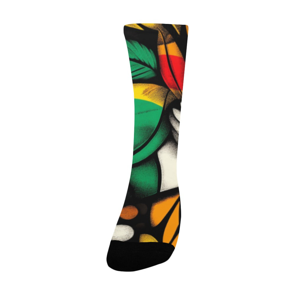 Floral Pattern Men's Socks Women's Custom Socks