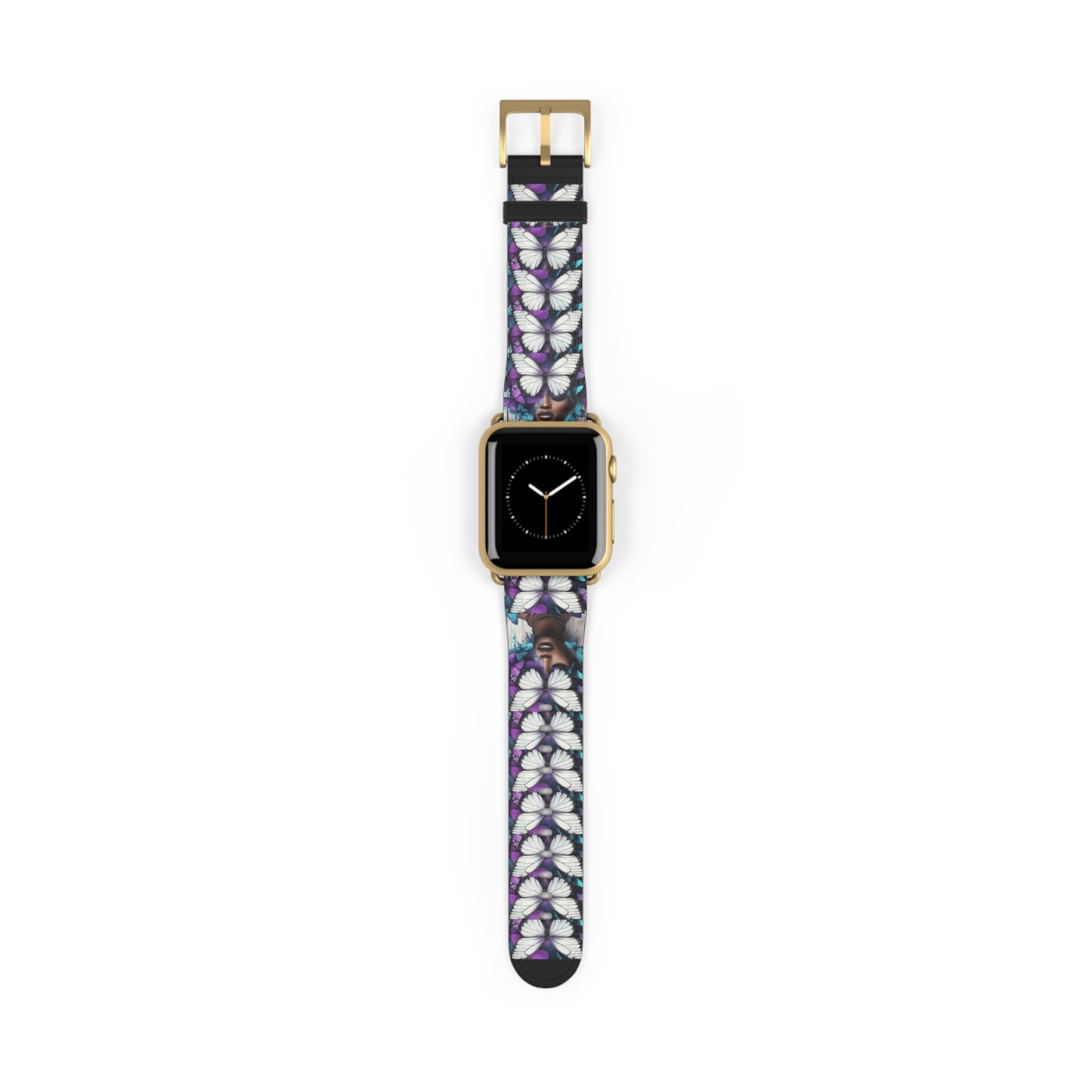 Colorful Butterfly Beauty Watch Band, Adjustable Smartwatch Strap, Floral Pattern, Unique Gift, Spring Fashion Must-Have #BB1