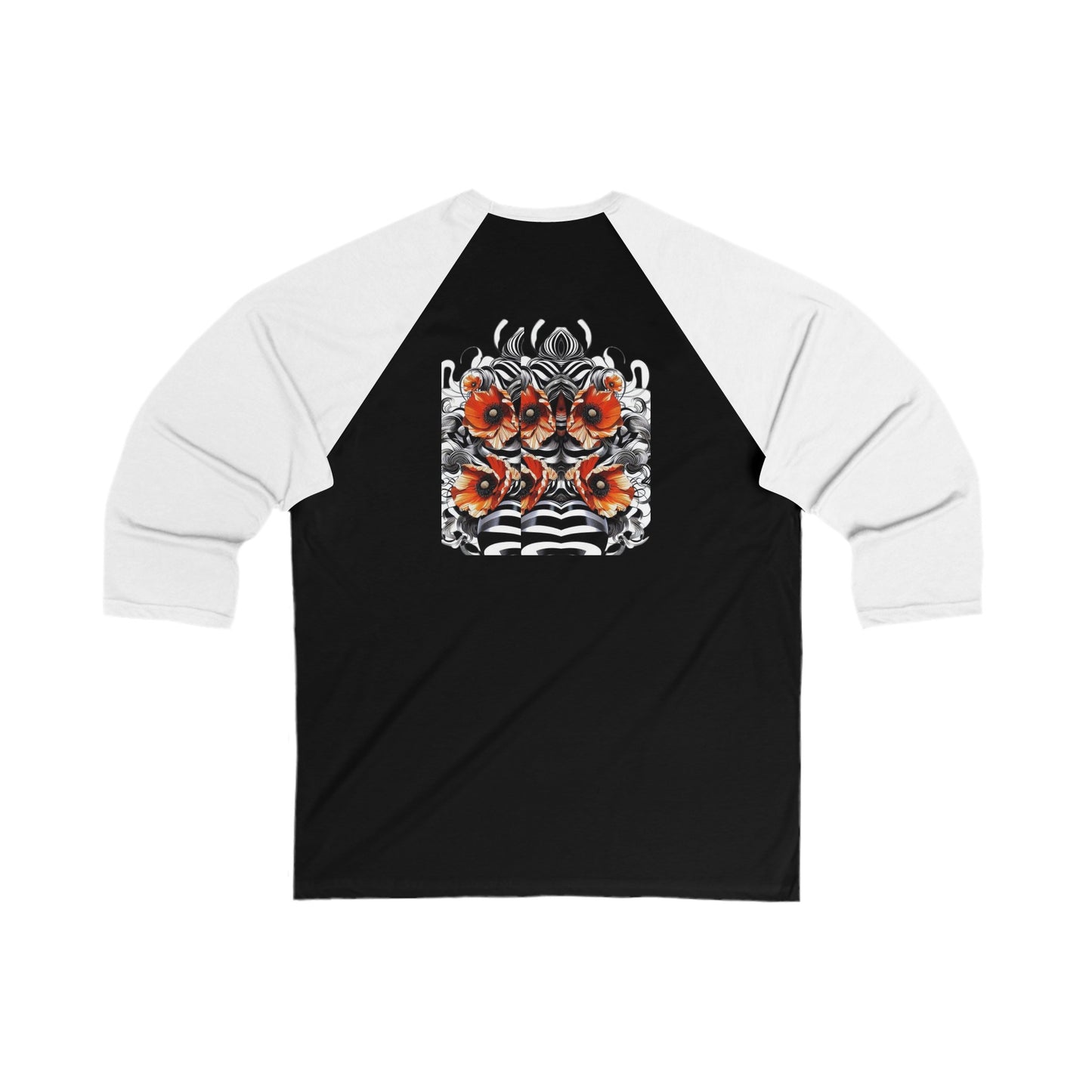Zebra Fantasy 3\4 Sleeve Baseball Tee #ZF38
