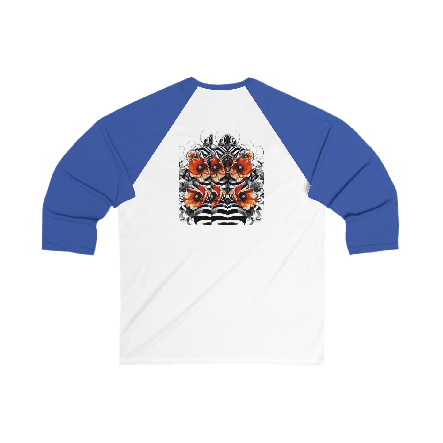 Zebra Fantasy 3\4 Sleeve Baseball Tee #ZF38