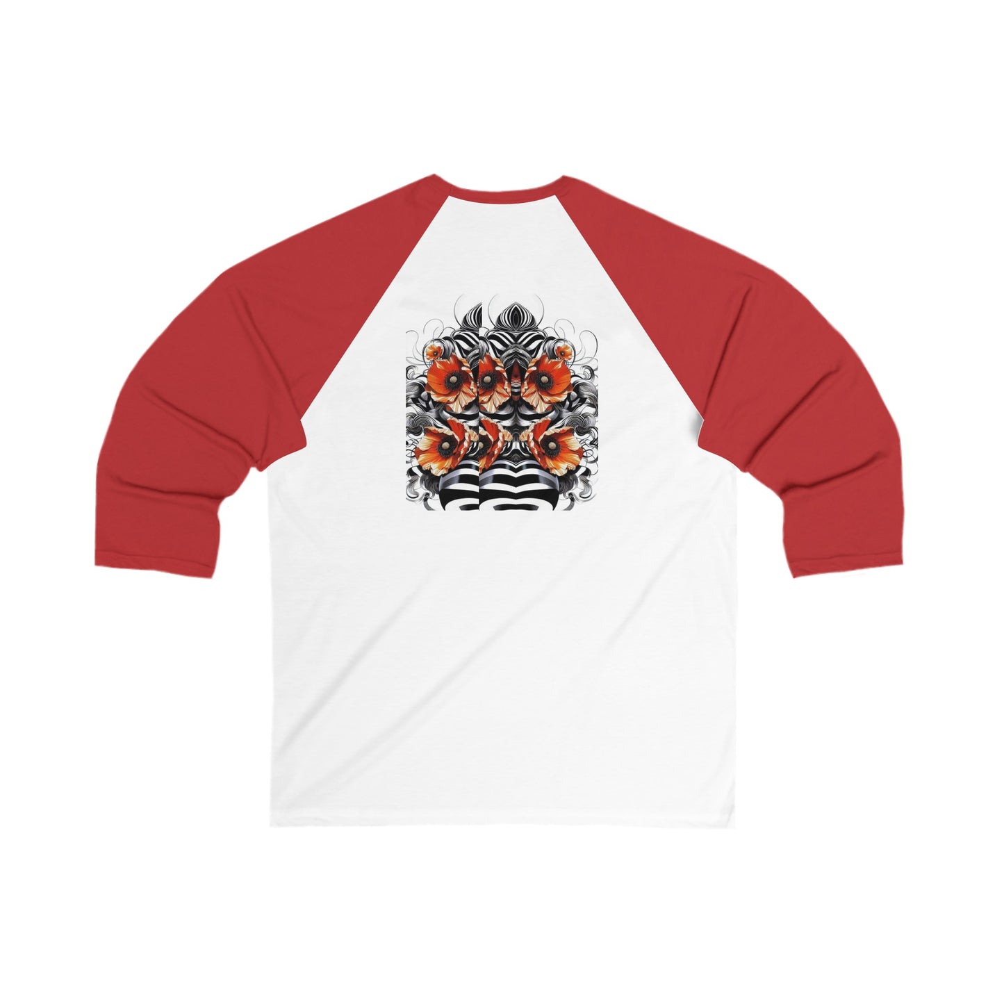 Zebra Fantasy 3\4 Sleeve Baseball Tee #ZF38