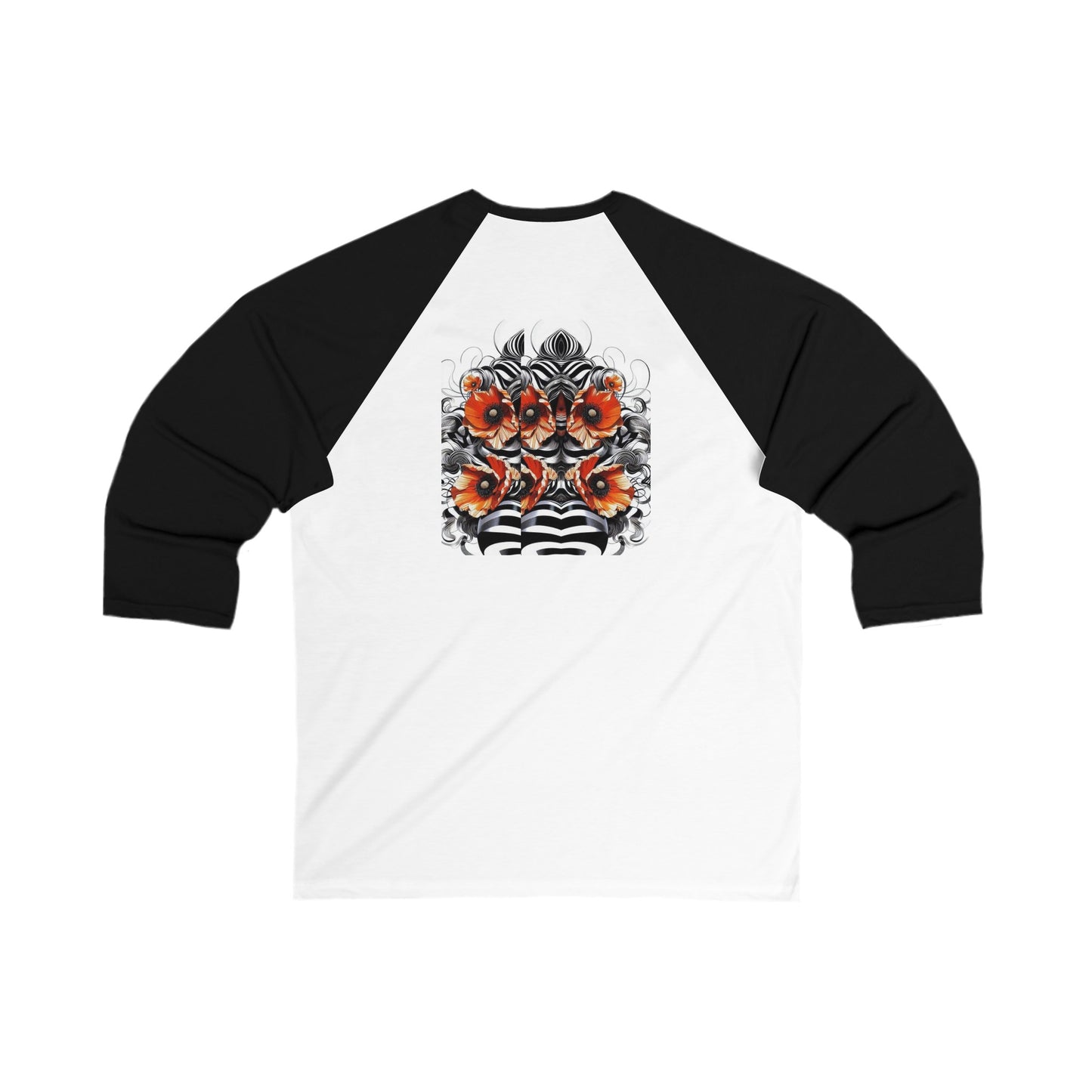 Zebra Fantasy 3\4 Sleeve Baseball Tee #ZF38