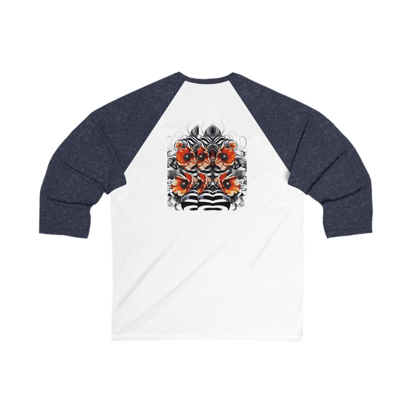 Zebra Fantasy 3\4 Sleeve Baseball Tee #ZF38