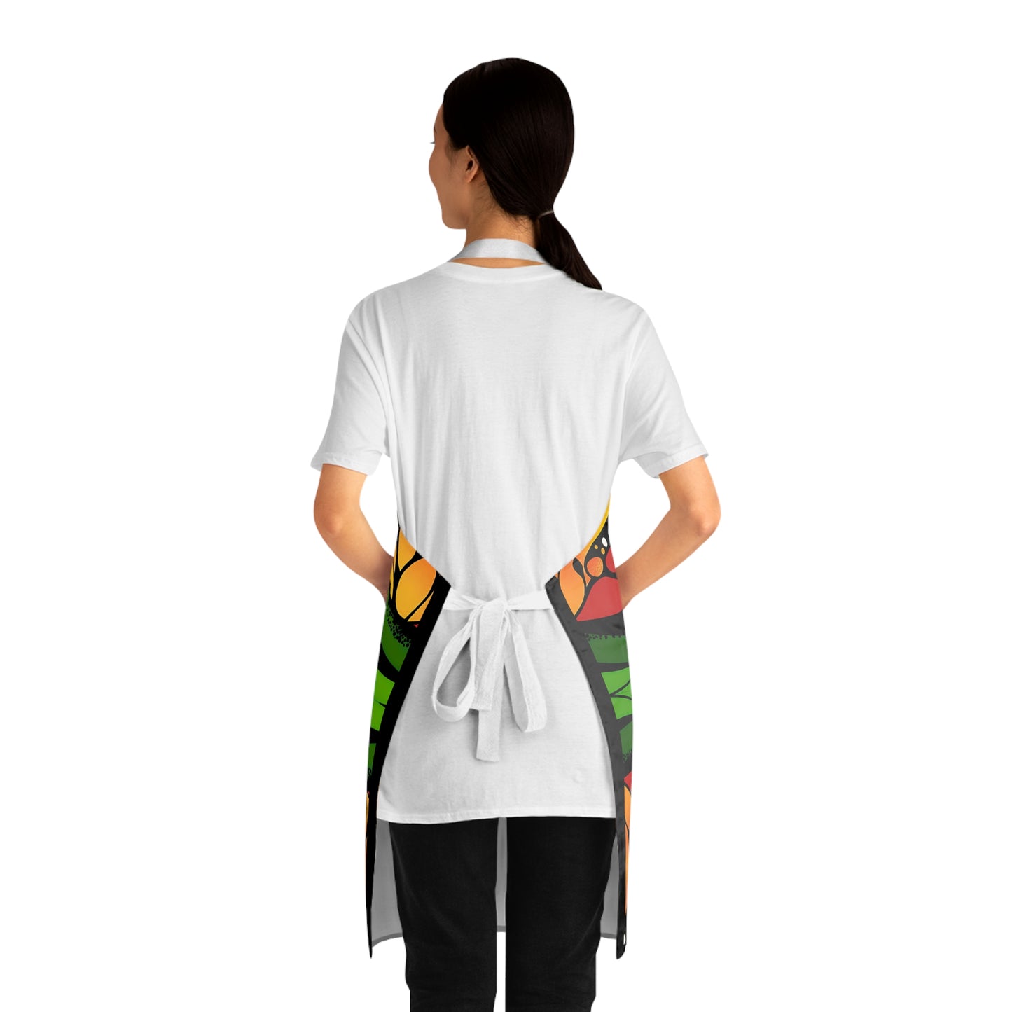 Afrocentric Apron - Bold Graphic Kitchen Cooking Wear, African Inspired Chef Apron, Ethnic Cooking Apron, Black History Month Gift, Cultural