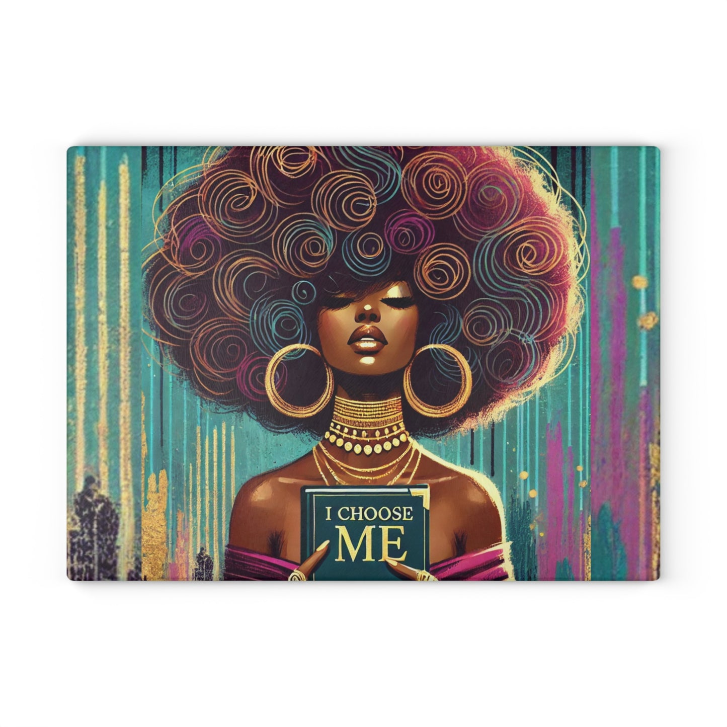 I Choose Me Glass Cutting Board #ICM1