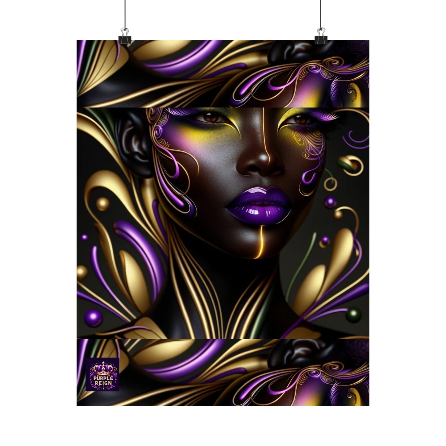 Purrple Reign Matte Vertical Posters #PR7