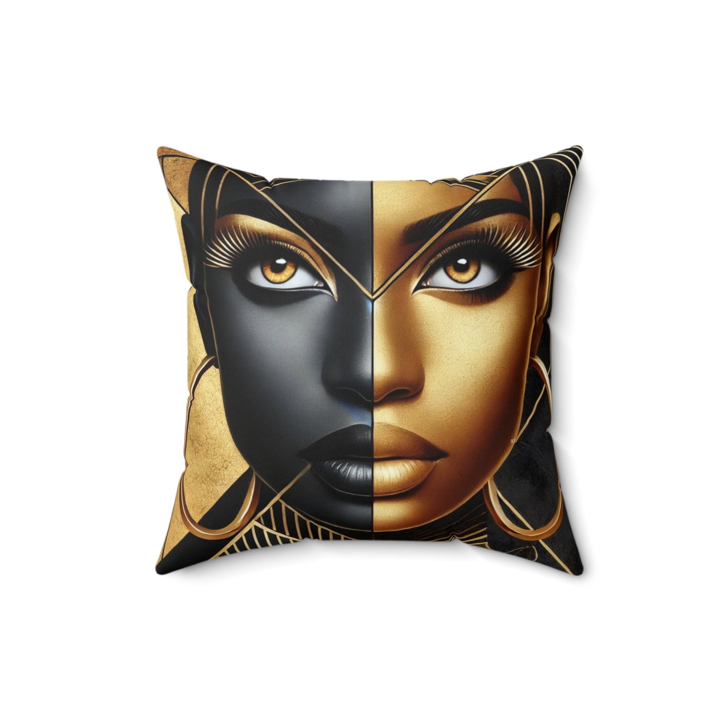 Amber Radiance Spun Polyester Square Pillow #AR1
