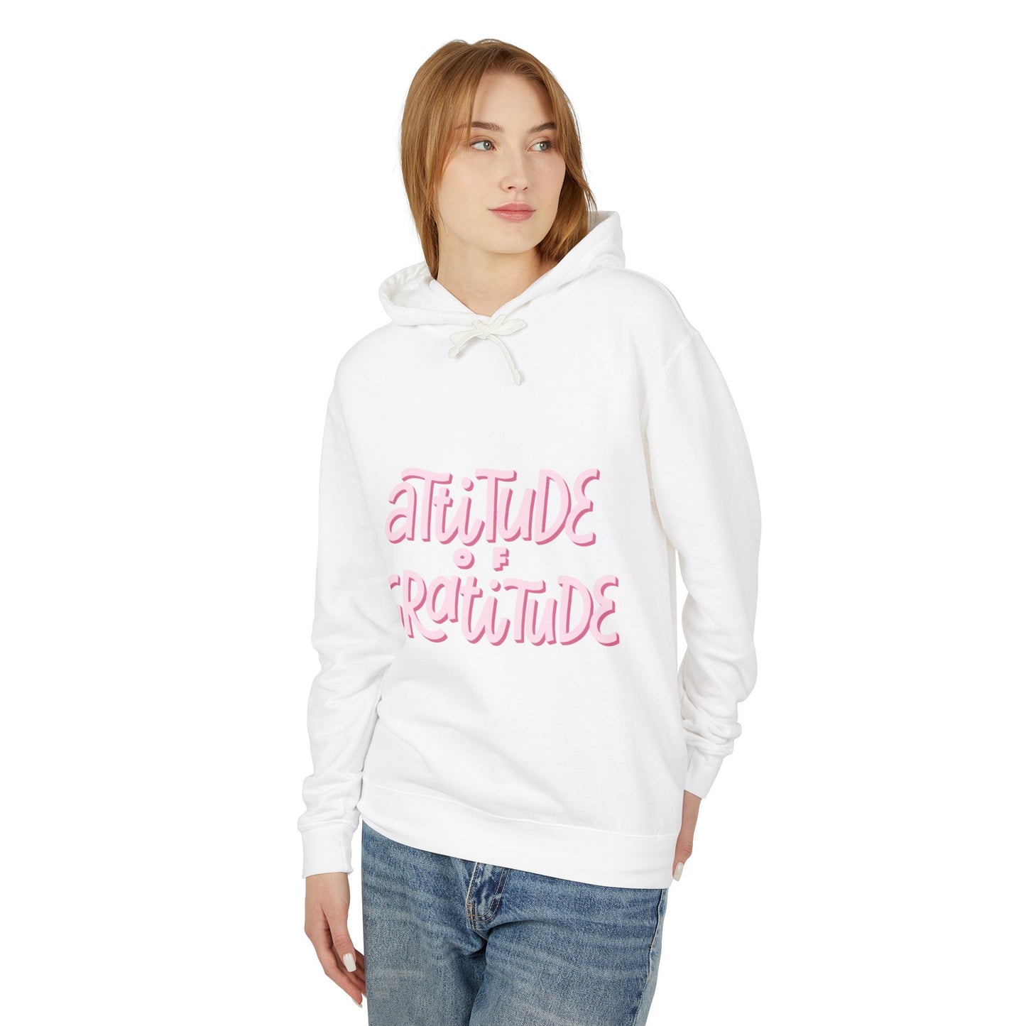 Affirmations Unisex Lightweight Hooded Sweatshirt #AU5
