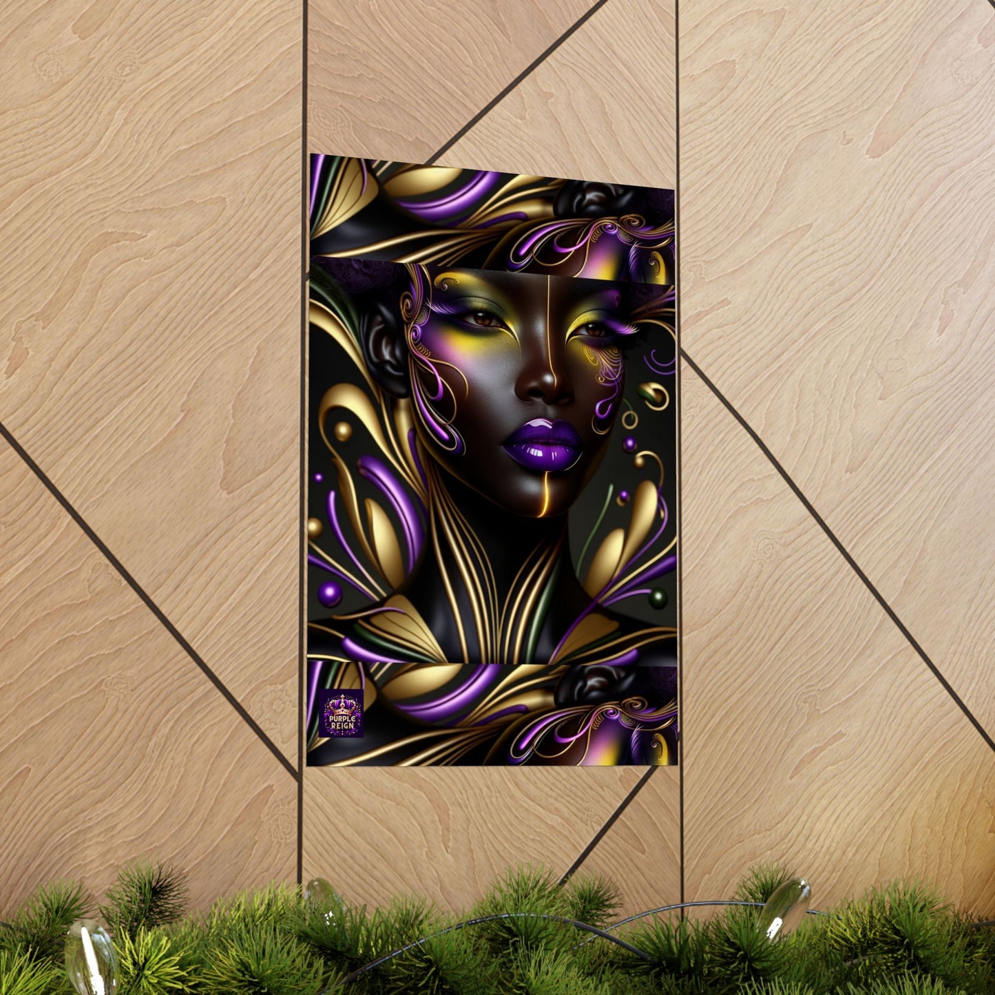 Purrple Reign Matte Vertical Posters #PR7