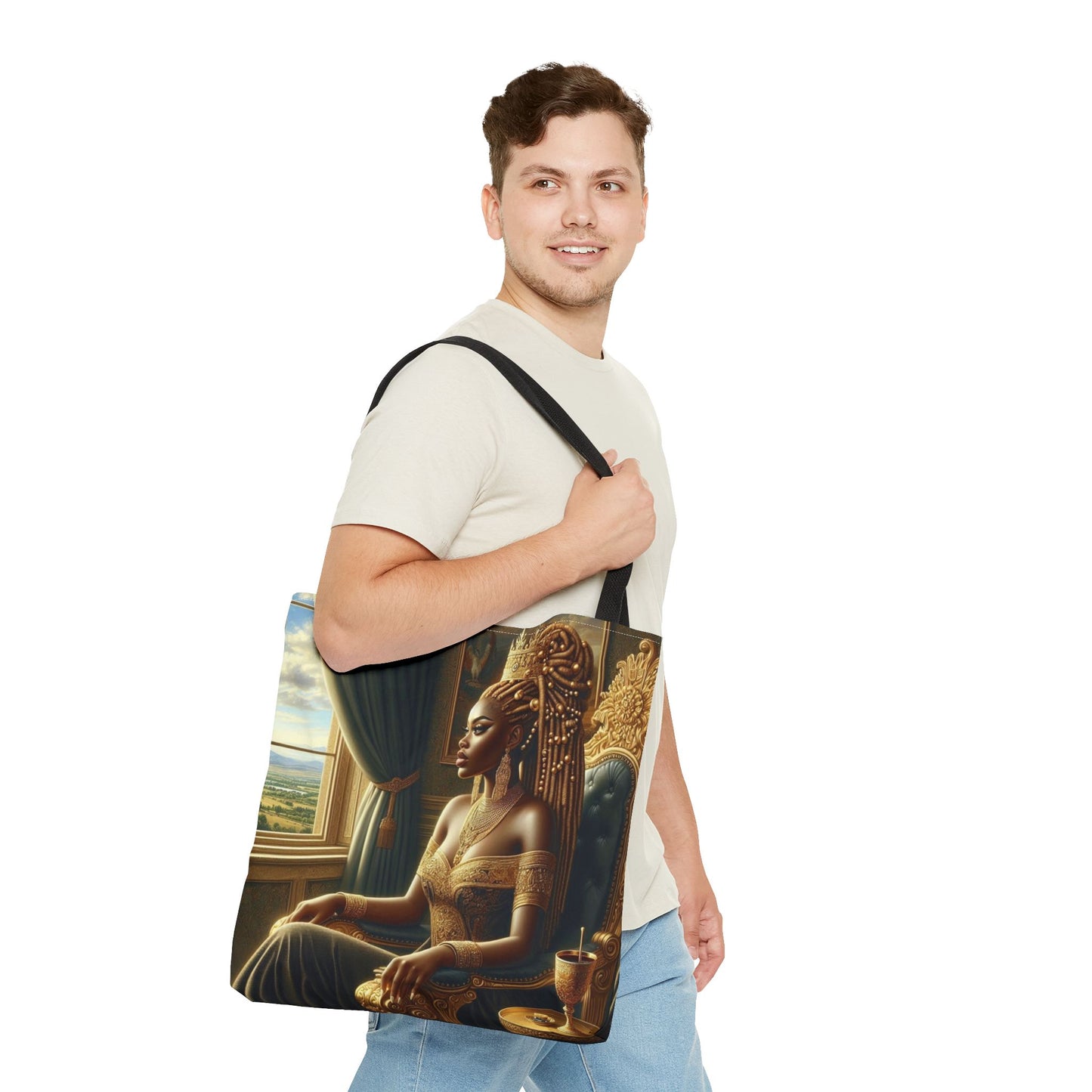 Sitting Queen Tote Bag (AOP) #T6