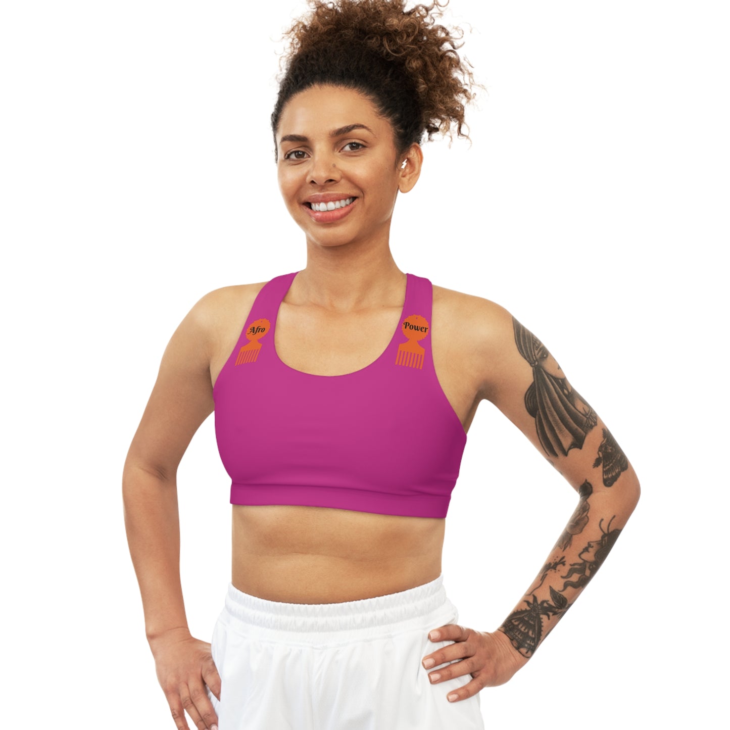 Afro Power Seamless Sports Bra (AOP) #AP1