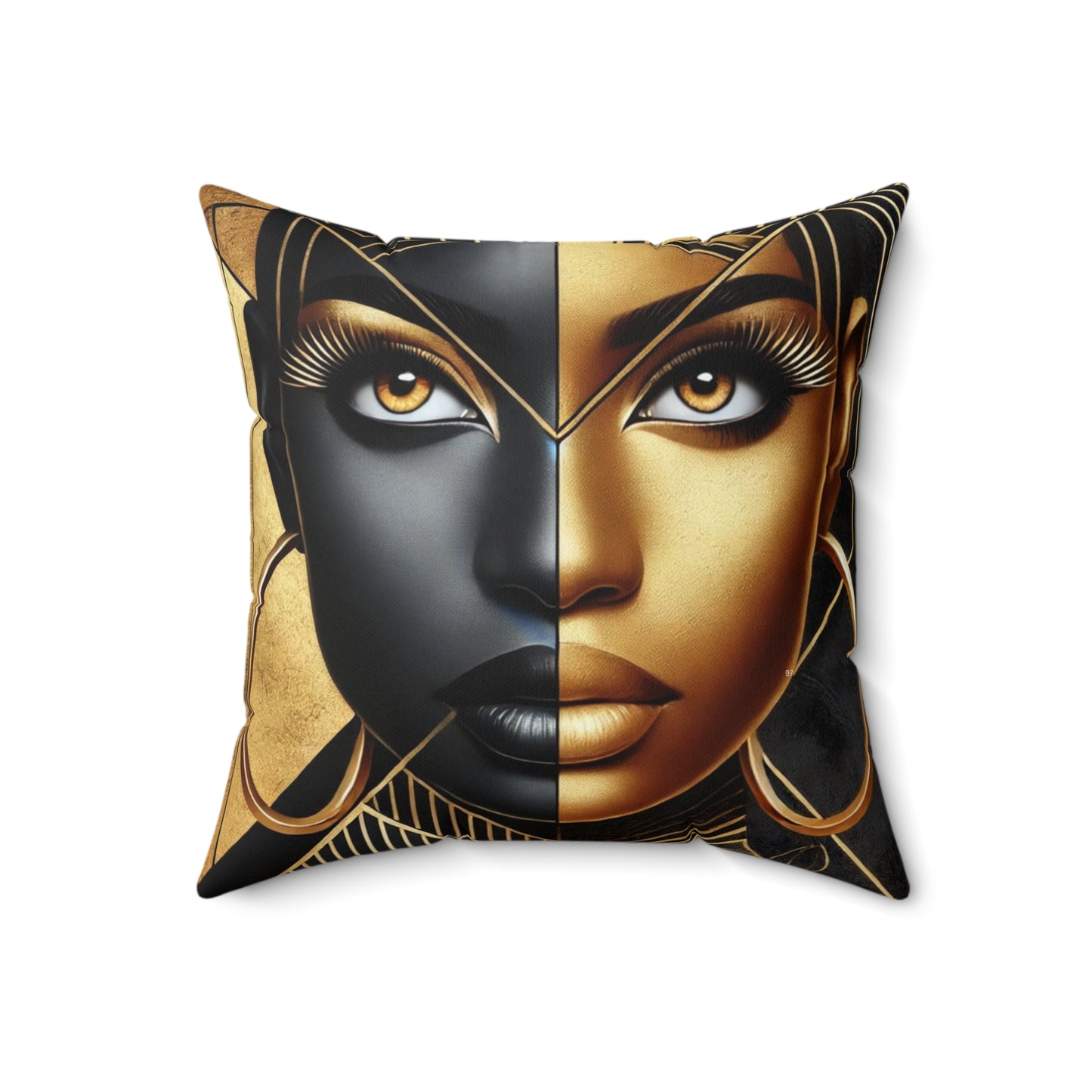 Amber Radiance Spun Polyester Square Pillow #AR1