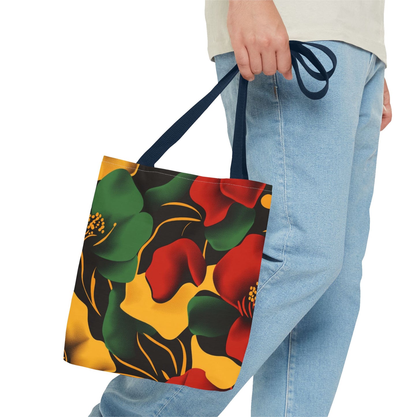 Vibrant Floral Tote Bag Trendy Shopping Tote Eco-Friendly Carry-All Perfect for Summer Gift for Her and Him
