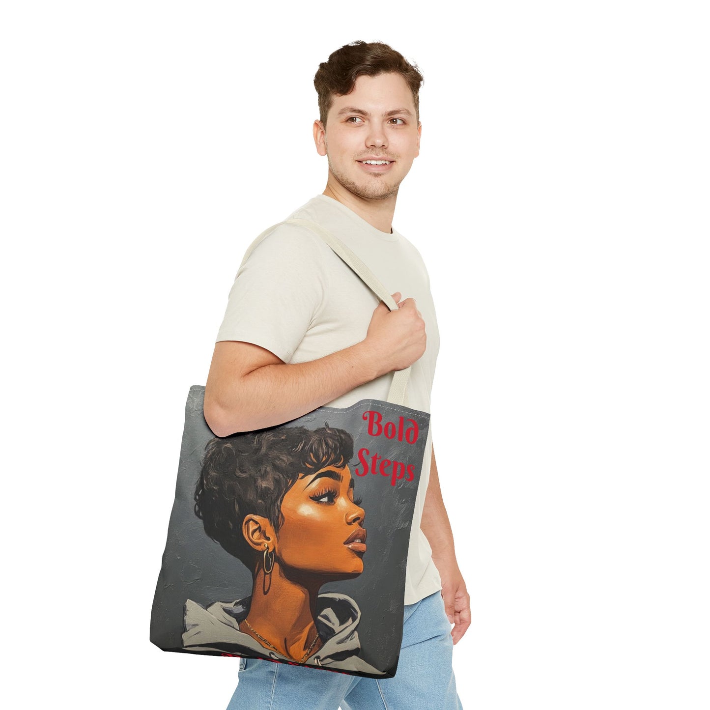 Bold Steps Tote Bag (AOP) #T11
