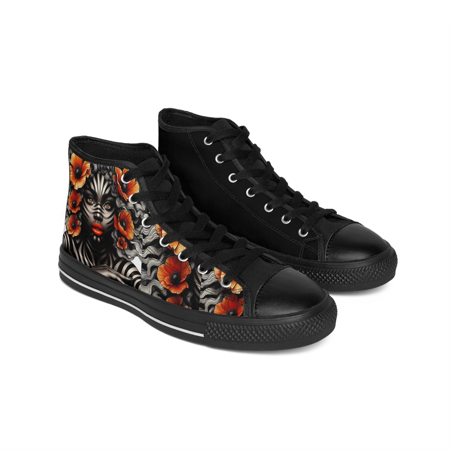 Zebra Fantasy Men's Classic Sneakers #ZF14