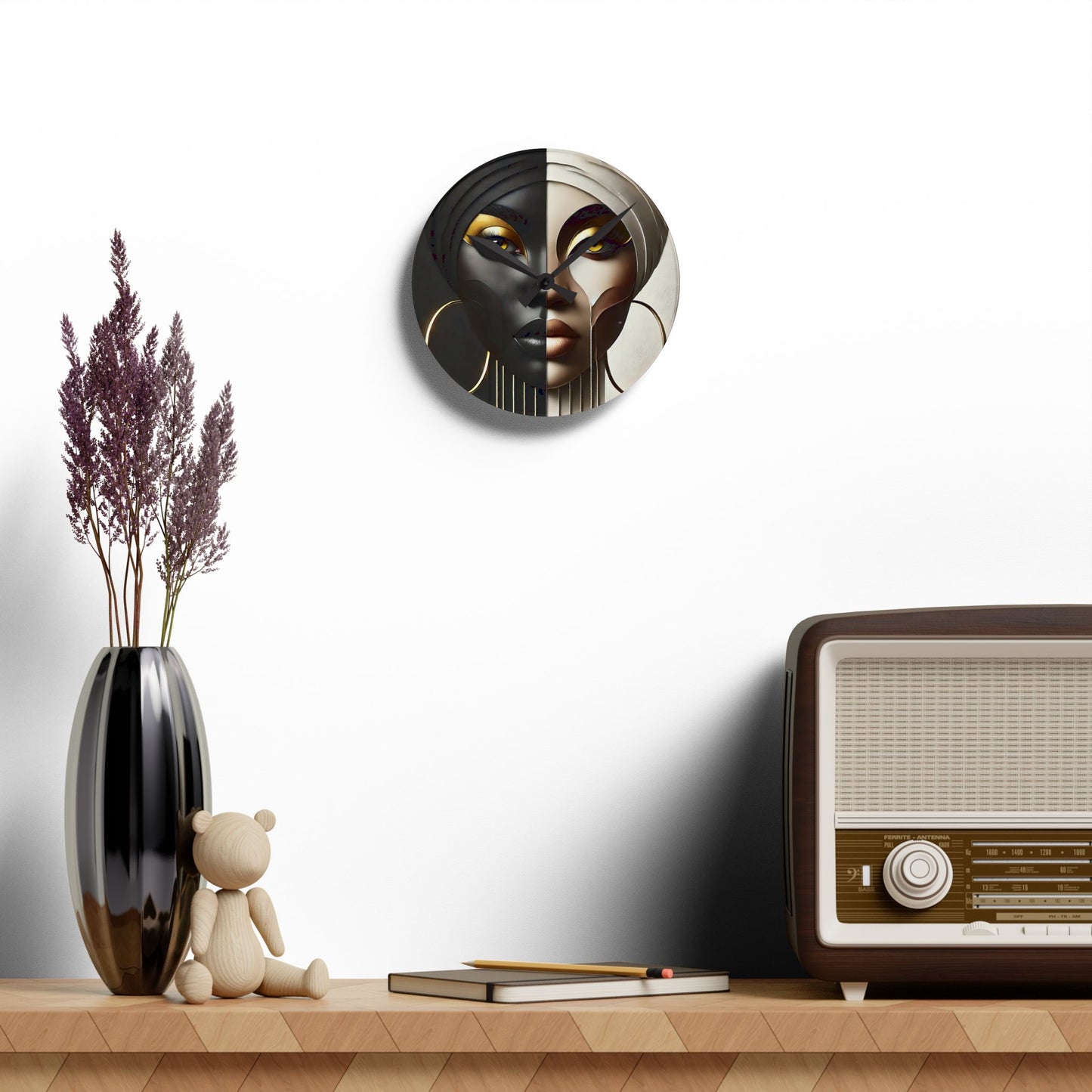 Duality Acrylic Wall Clock #DLTY1