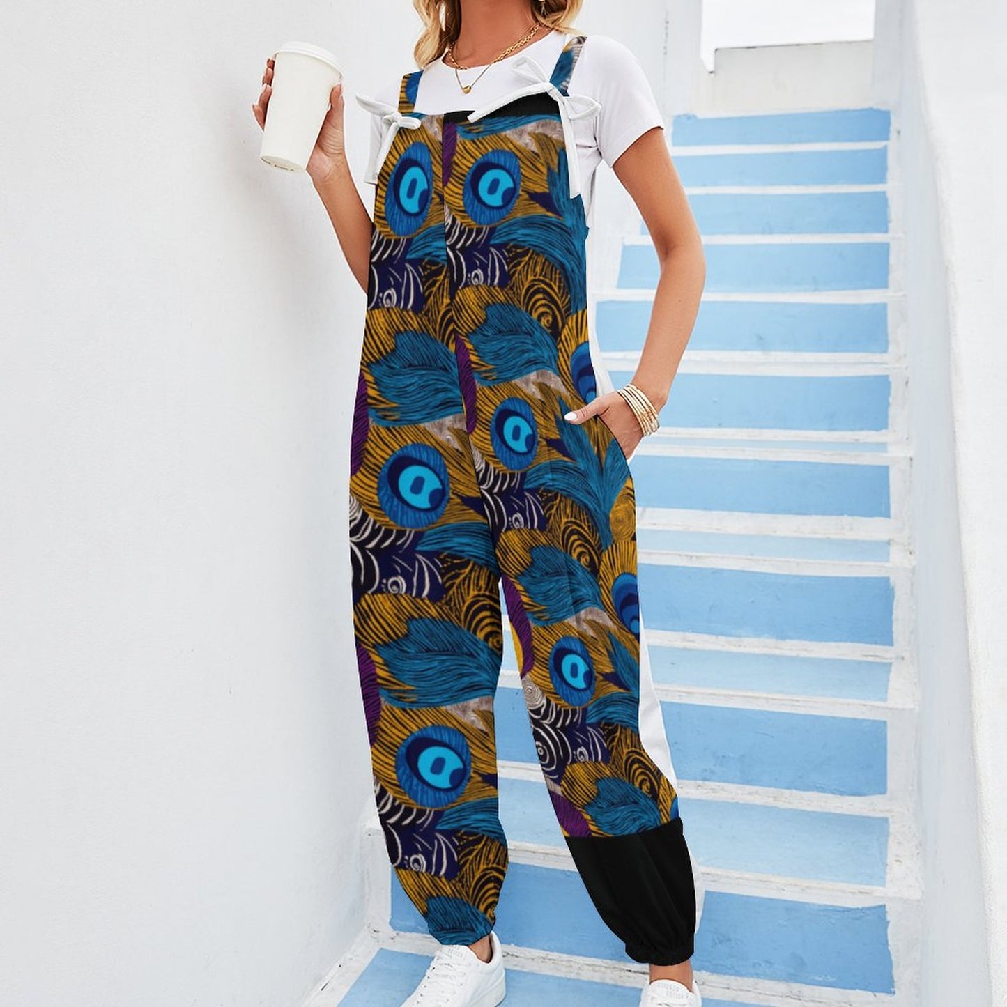 Spaghetti Strap Jumpsuit RP (All-Over Printing)