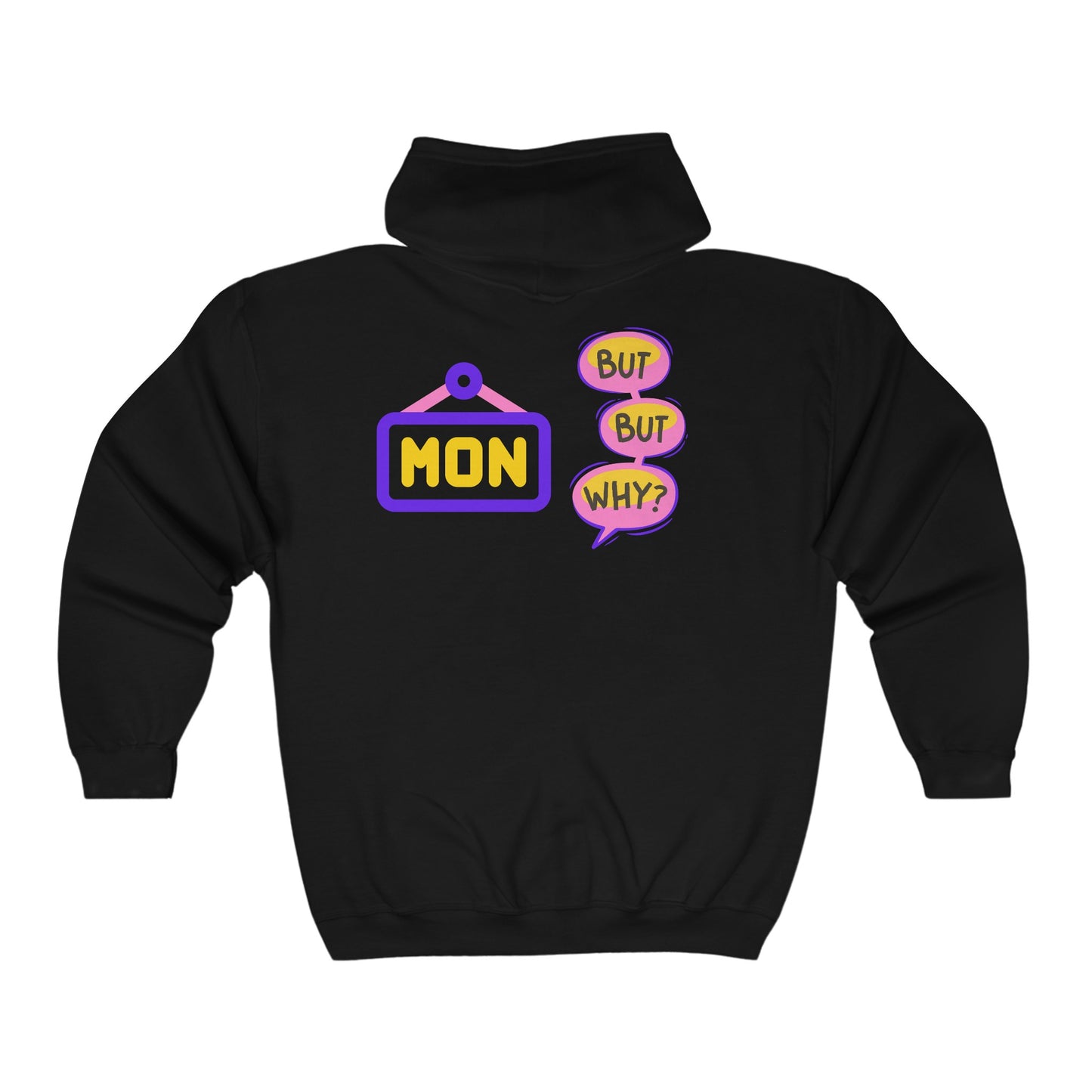 Monday Vibes Unisex Heavy Blend™ Full Zip Hooded Sweatshirt #MV7