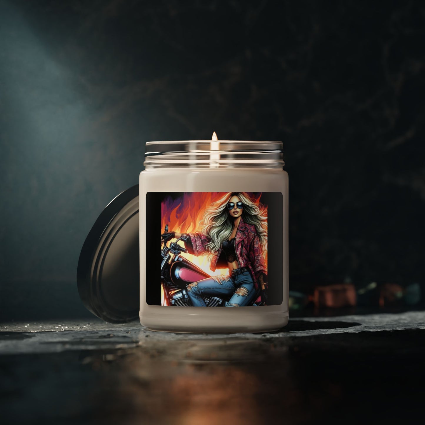 Born To Ride Scented Soy Candle, 9oz #13M