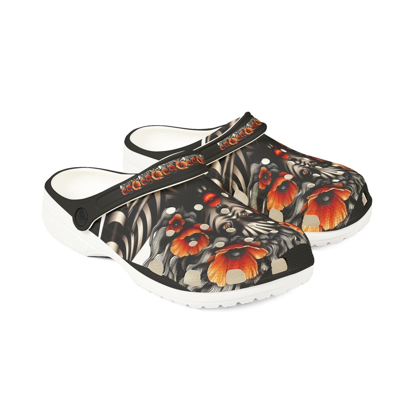 Zebra Fantasy EVA Foam Rubber Shoes (AOP) #ZF9