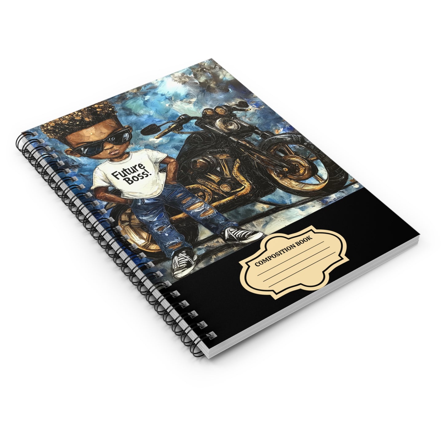 Back to School Future Boss Affirmations Spiral Notebook - Ruled Line #25U