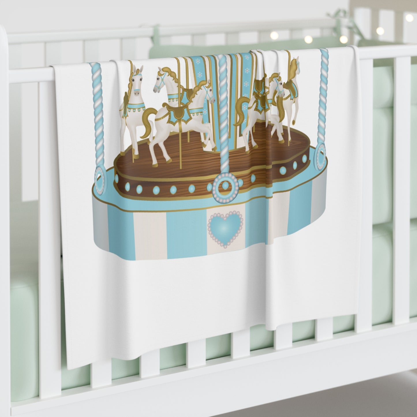 Merry Go Around Baby Swaddle Blanket #MGA1