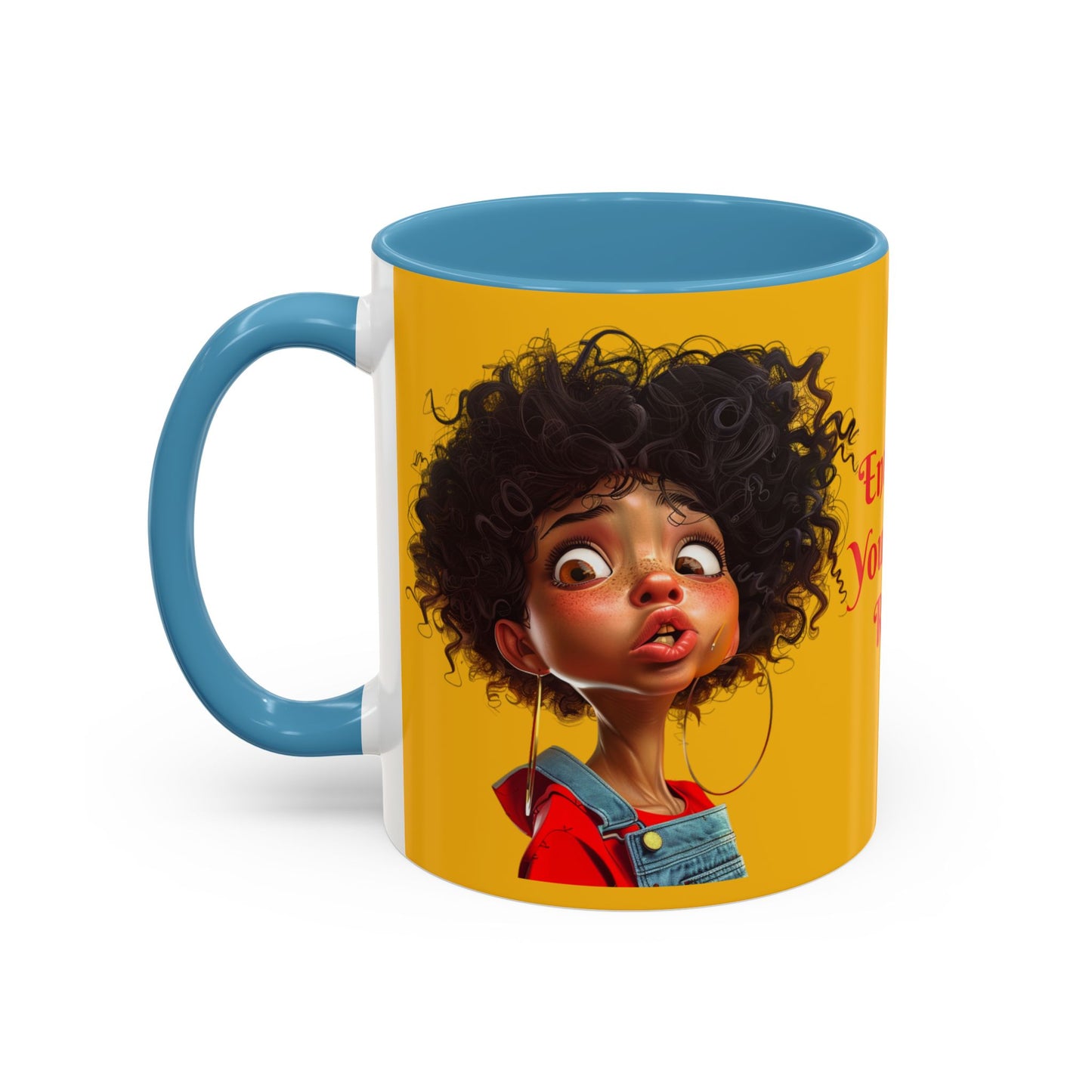 Enter At Your Own Risk Accent Coffee Mug (11, 15oz) #EYOR2