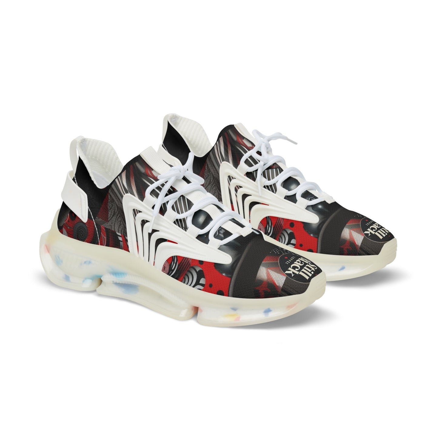 Still Black Men's Mesh Sneakers #SB19