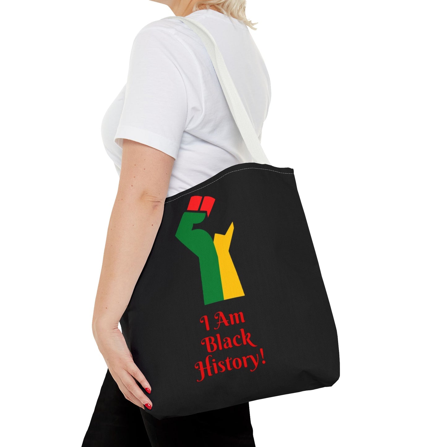 Empowering Black History Tote Bag - "I Am Black History!"