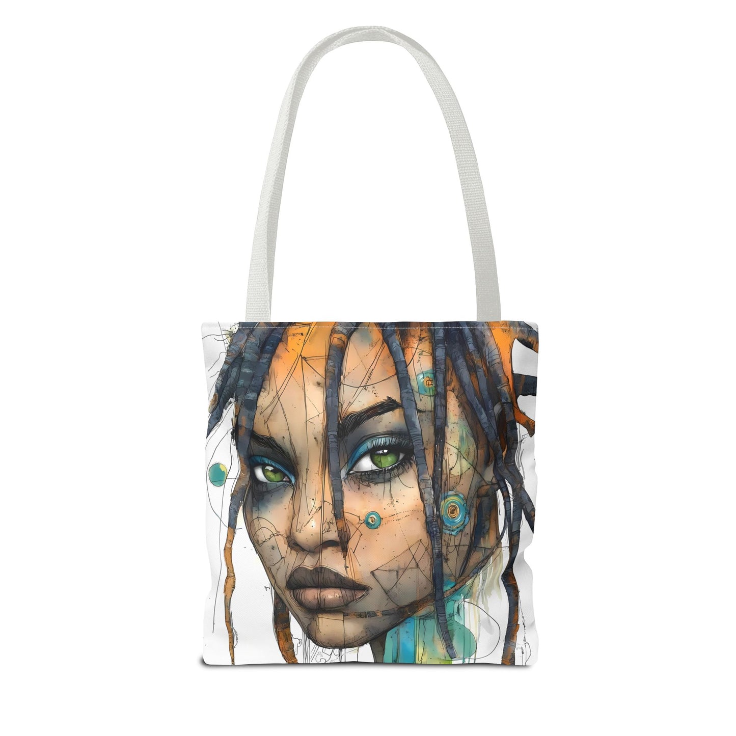 Artistic Abstract Face Tote Bag, Trendy Canvas Bag, Unique Gift for Art Lovers, Fashionable Beach Bag, Stylish Shopping Bag, Cool