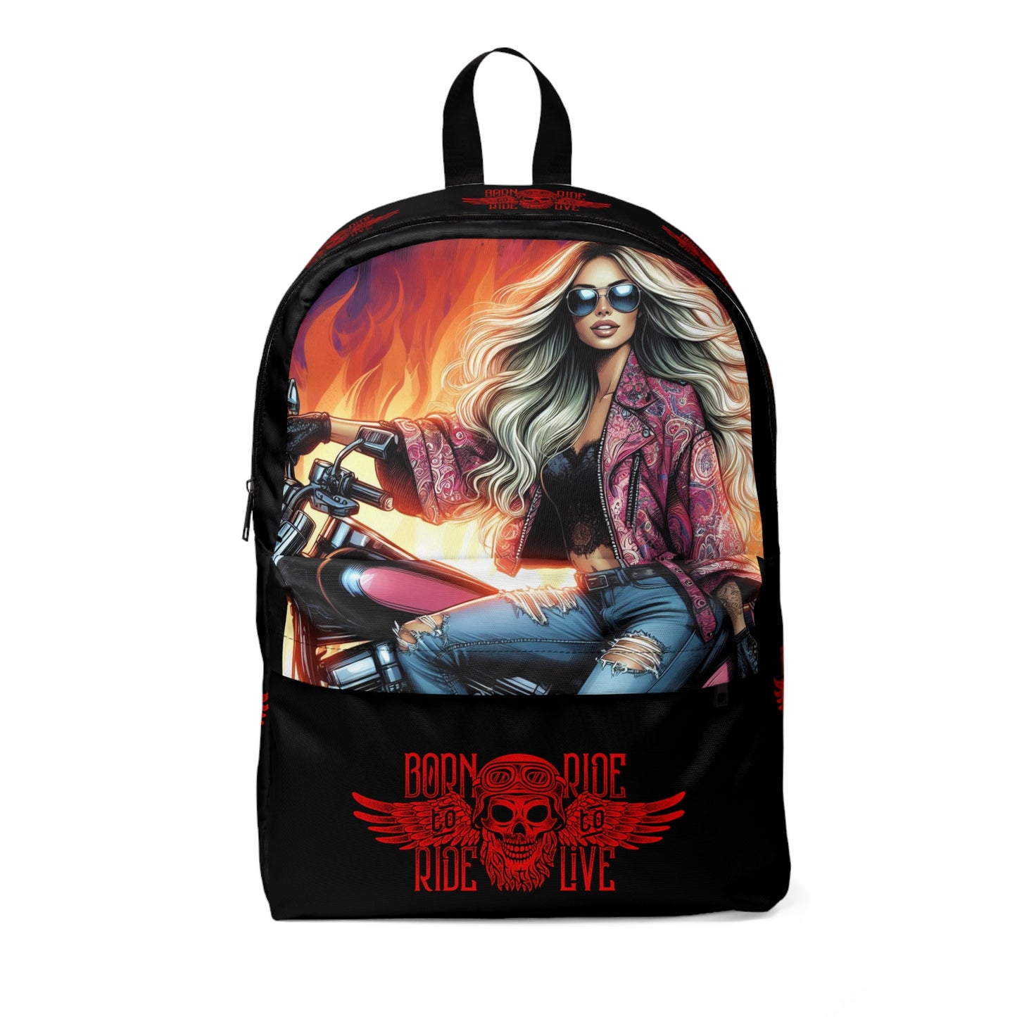 Born To Ride Unisex Classic Backpack #13M