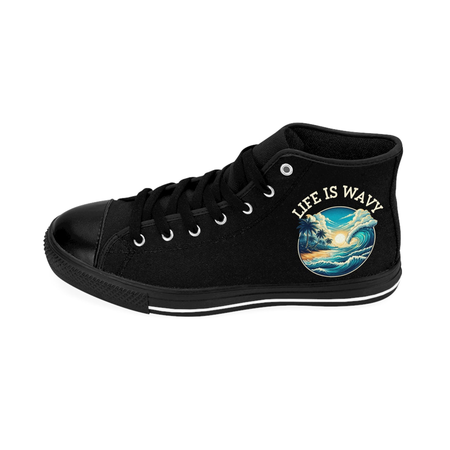 Life is Wavy Men's Classic Sneakers #LW2