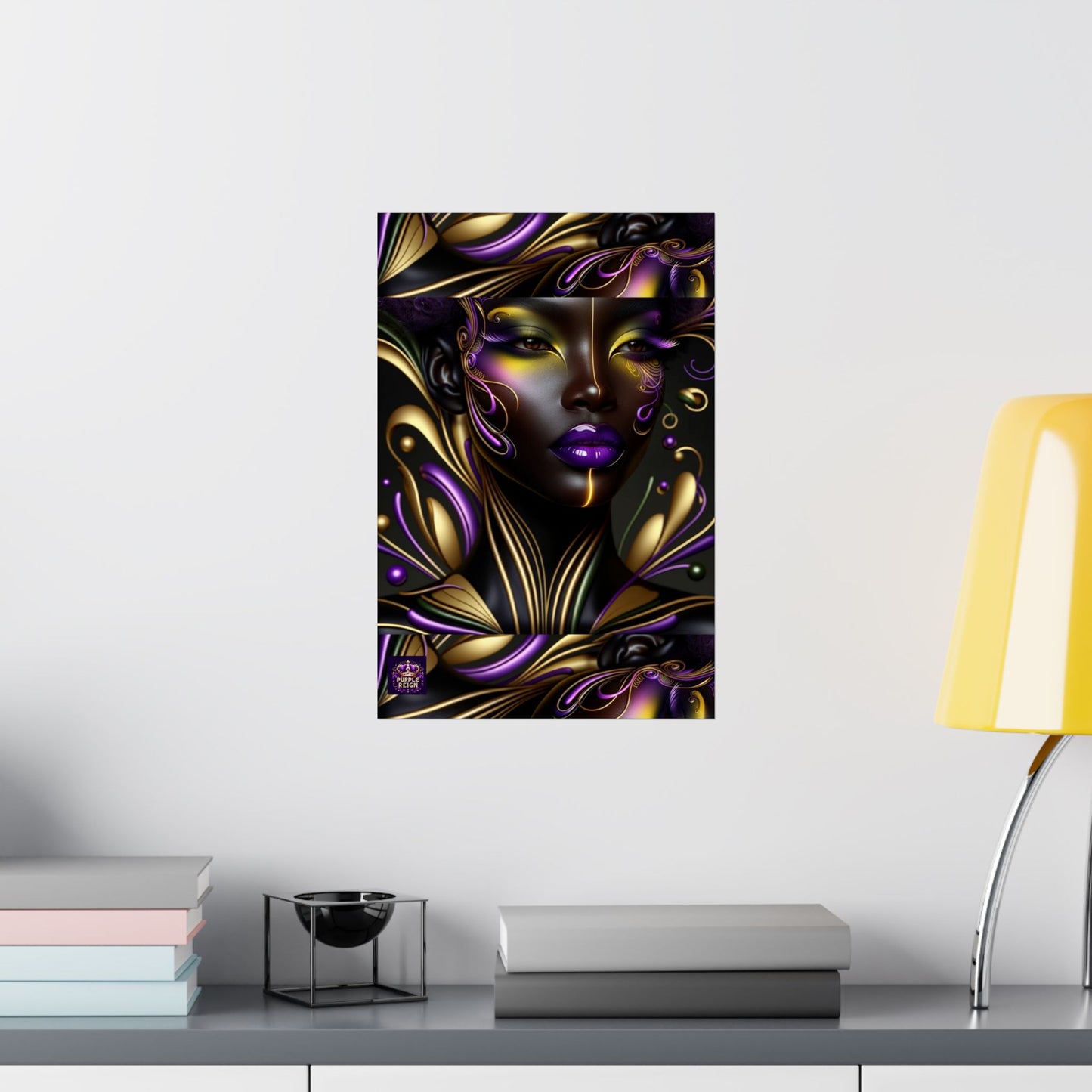Purrple Reign Matte Vertical Posters #PR7