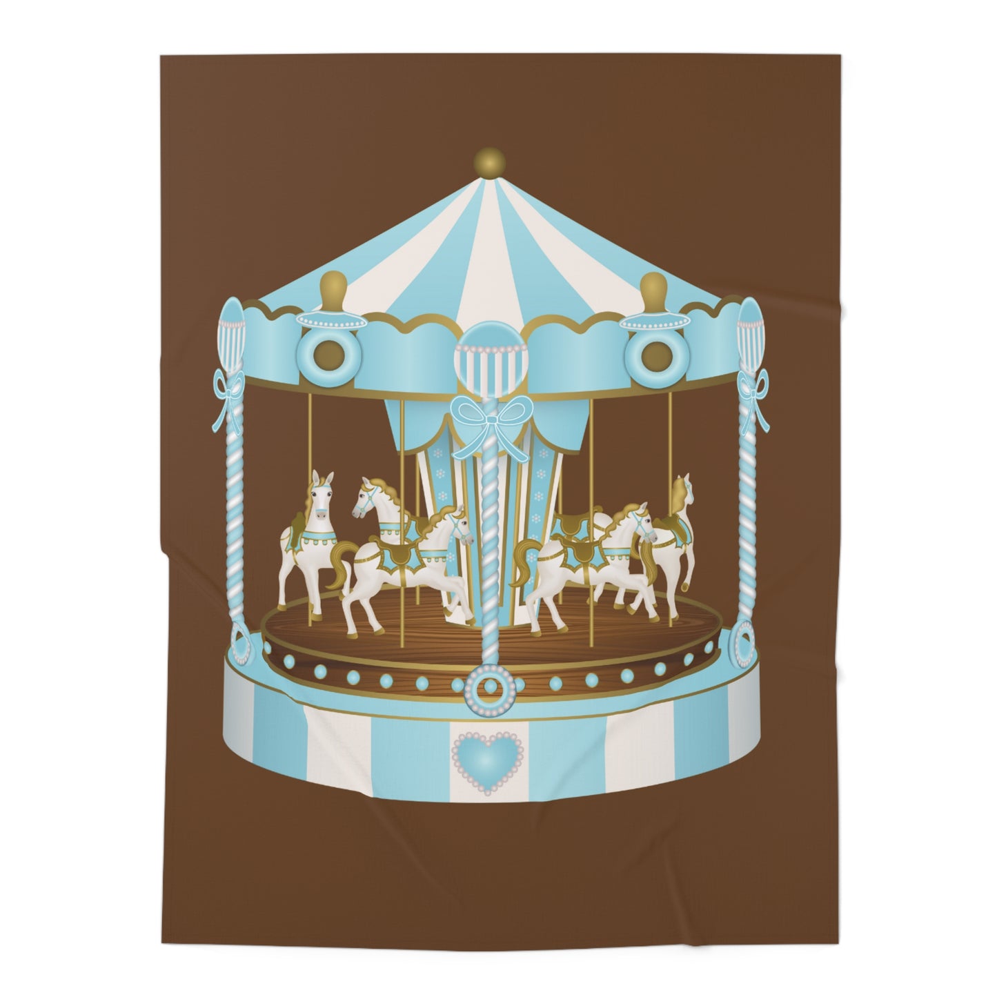 Merry Go Around Baby Swaddle Blanket #MGA1
