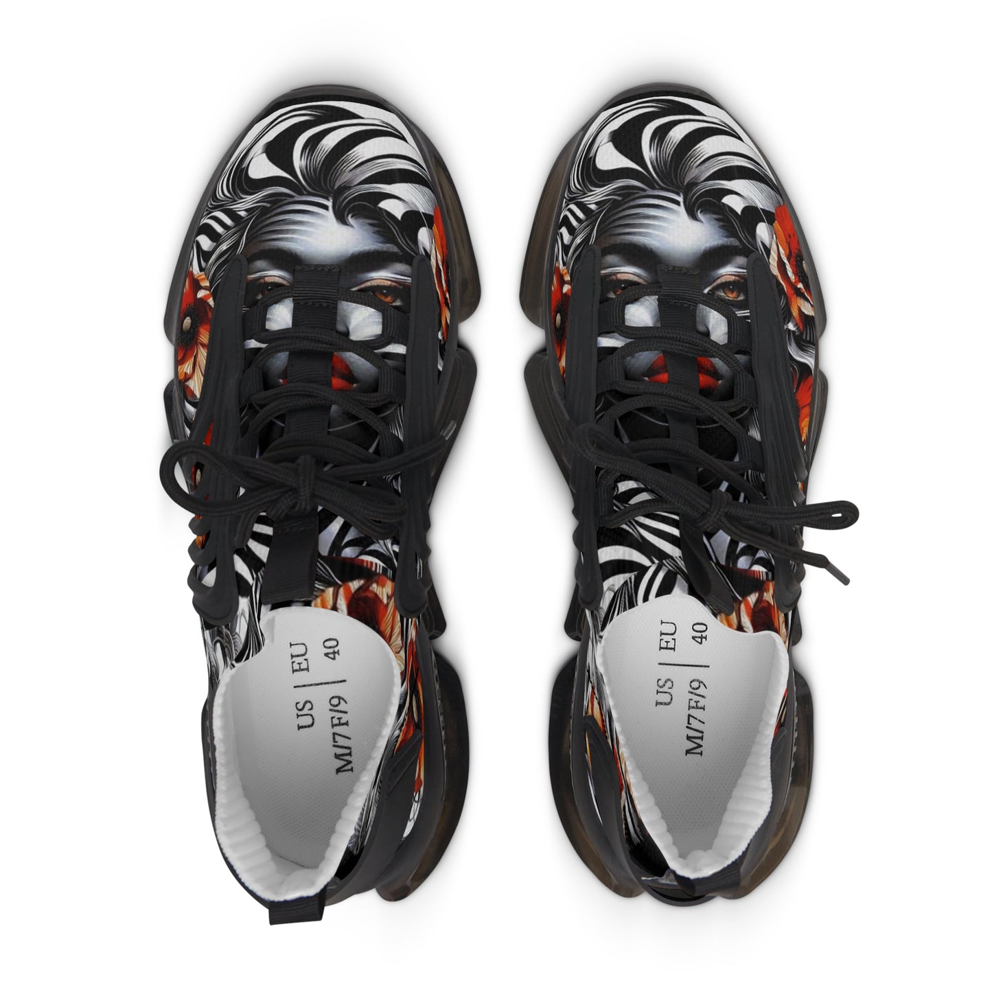 Zebra Fantasy Women's Mesh Sneakers #ZF36