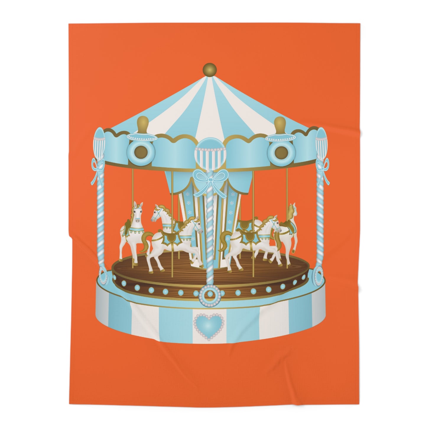 Merry Go Around Baby Swaddle Blanket #MGA1