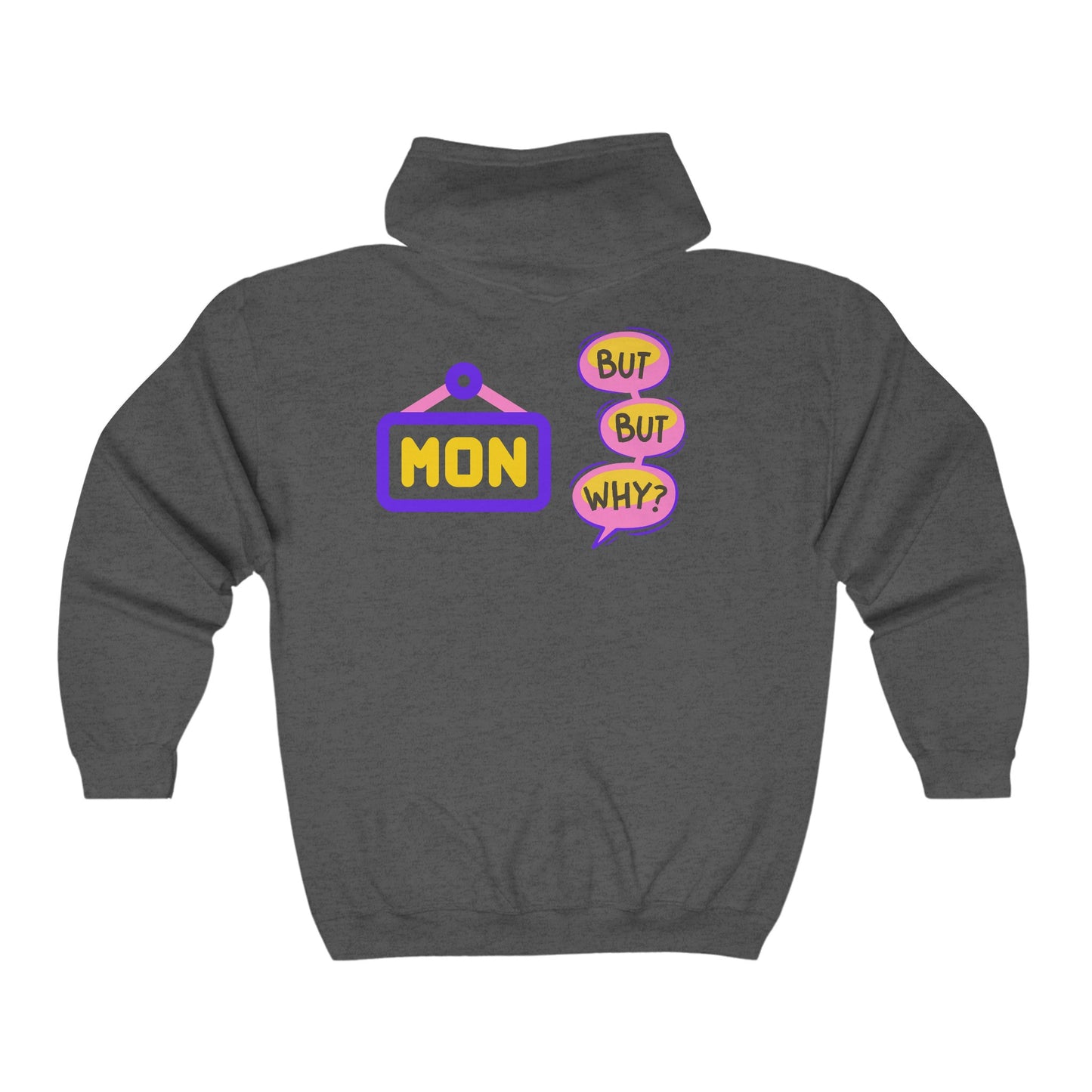 Monday Vibes Unisex Heavy Blend™ Full Zip Hooded Sweatshirt #MV7