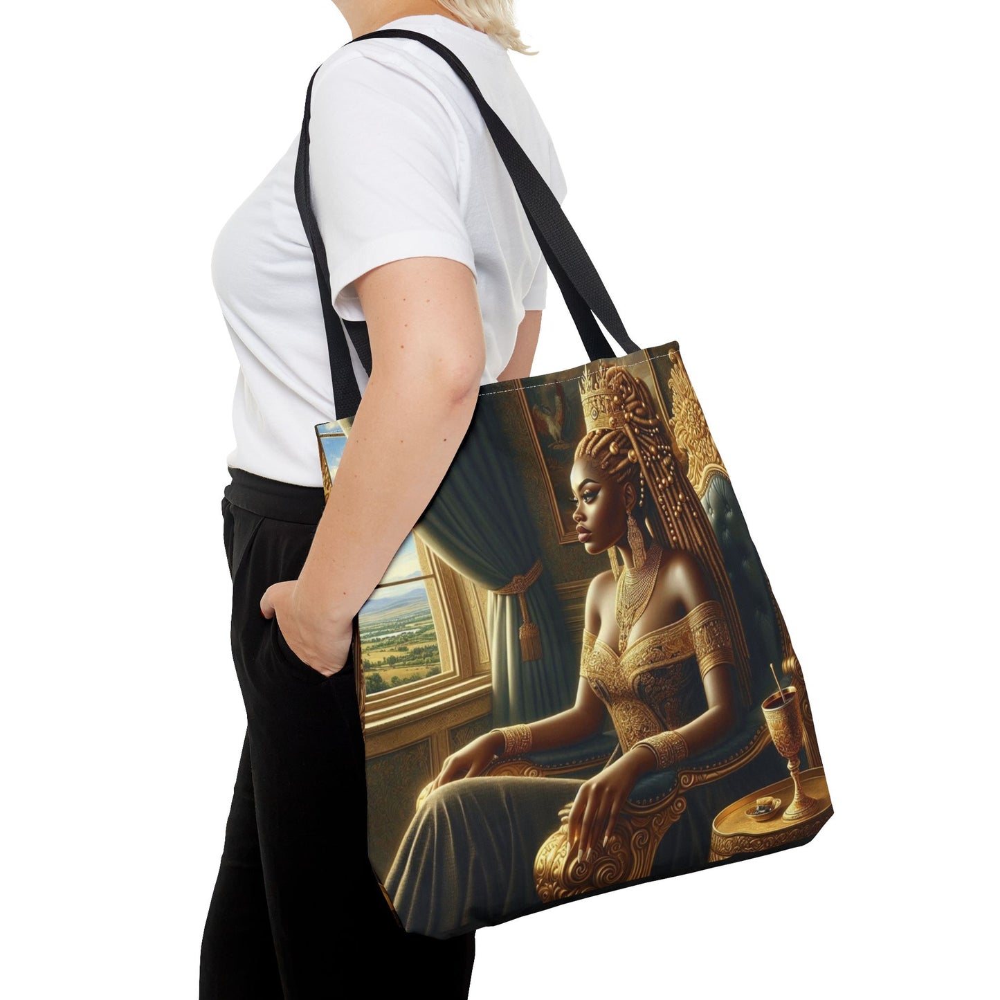 Sitting Queen Tote Bag (AOP) #T6