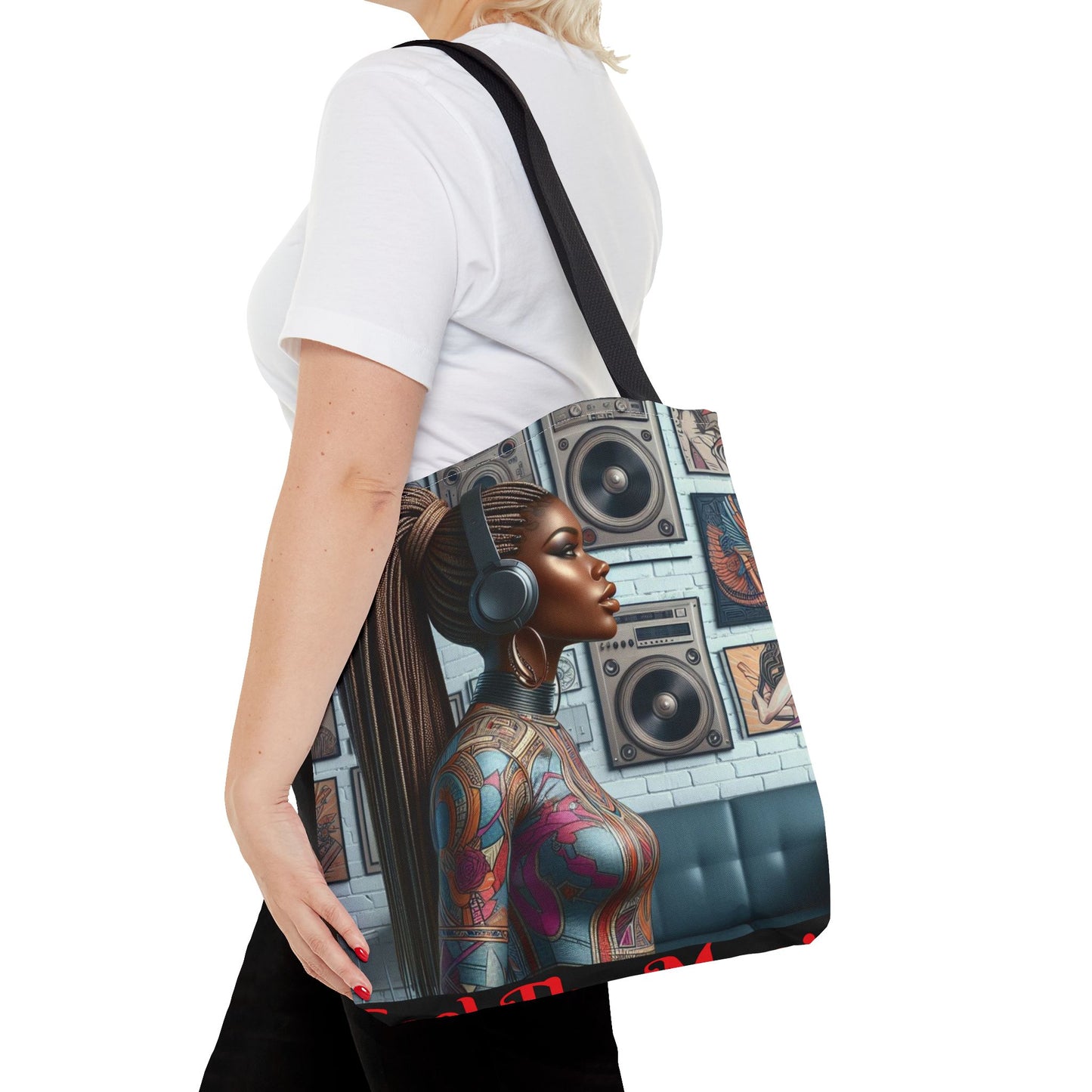 Feel The Music Tote Bag (AOP) #FM19