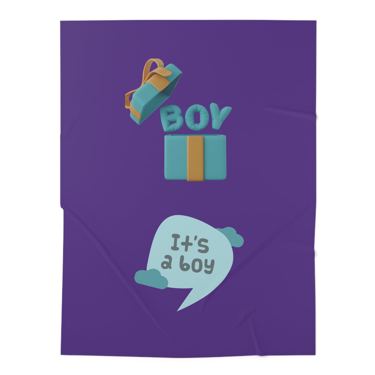 It's A Boy Baby Swaddle Blanket #IAB3