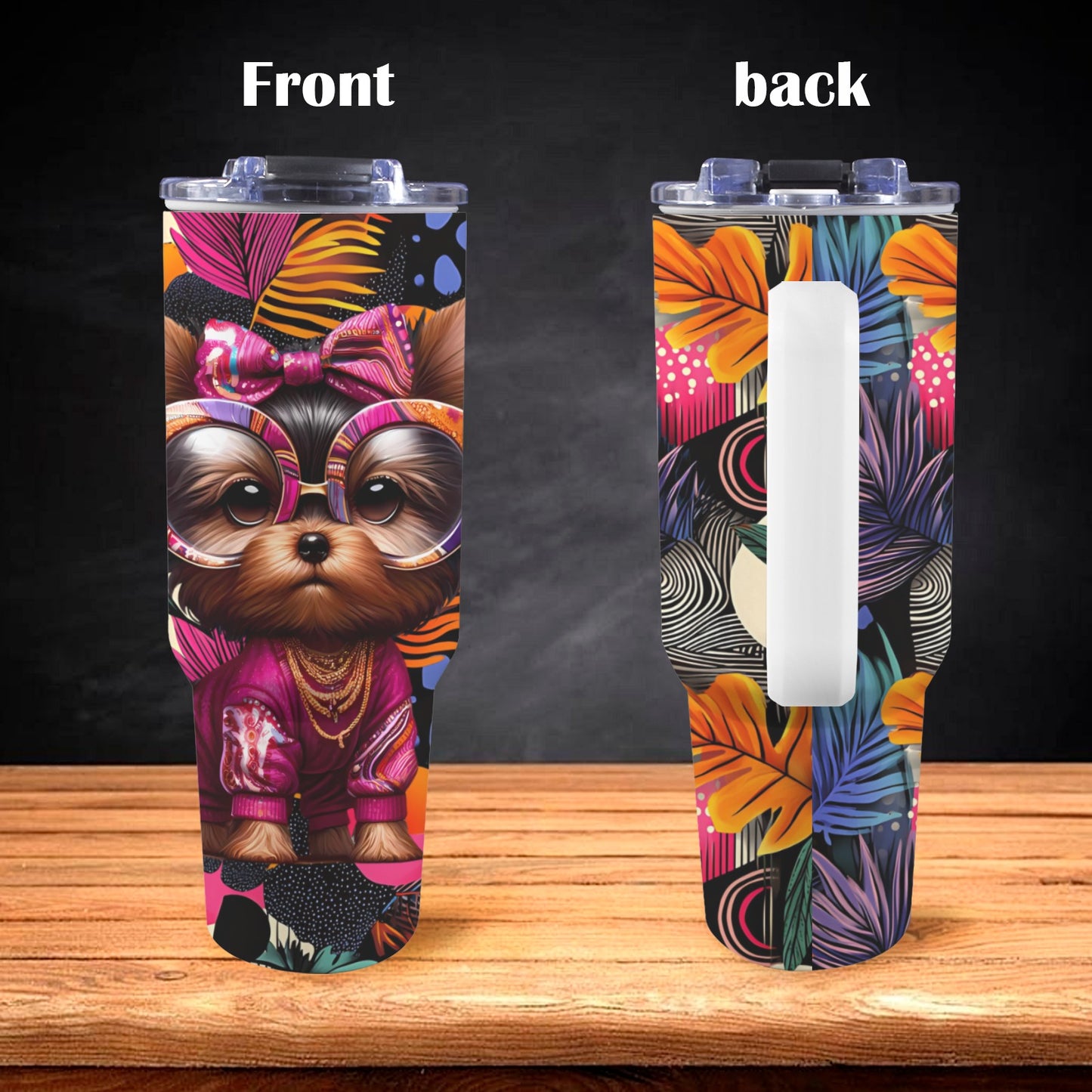 Cute As Can Be 40 oz Tumbler With White Handler 40oz Tumbler with White Handle